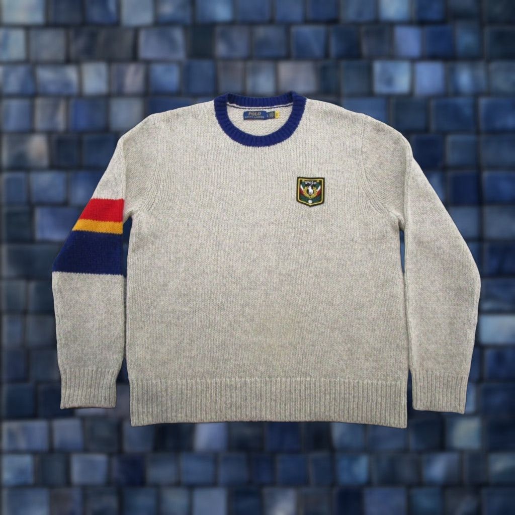 Ralph Lauren Polo Ralph Lauren Wool Blend Patch Colorful Knit Pullover Sweater Men Size L Size US L / EU 52-54 / 3 - 1 Thumbnail
