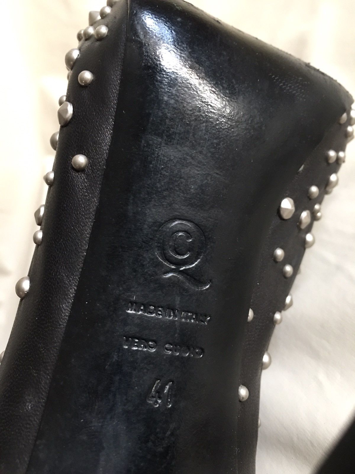 Alexander McQueen Alexander McQueen Leather Studded Faithful Skull Ankle Boots Size US 11 / IT 41 - 15 Thumbnail