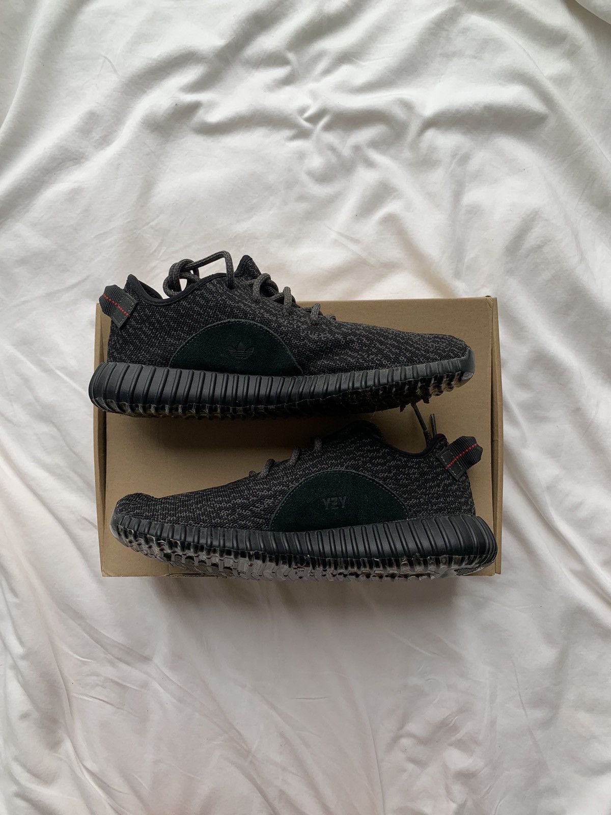 Adidas × Yeezy Adidas Yeezy Boost 350 Pirate Black 2015 - US9 Size US 9 / EU 42 - 3 Thumbnail