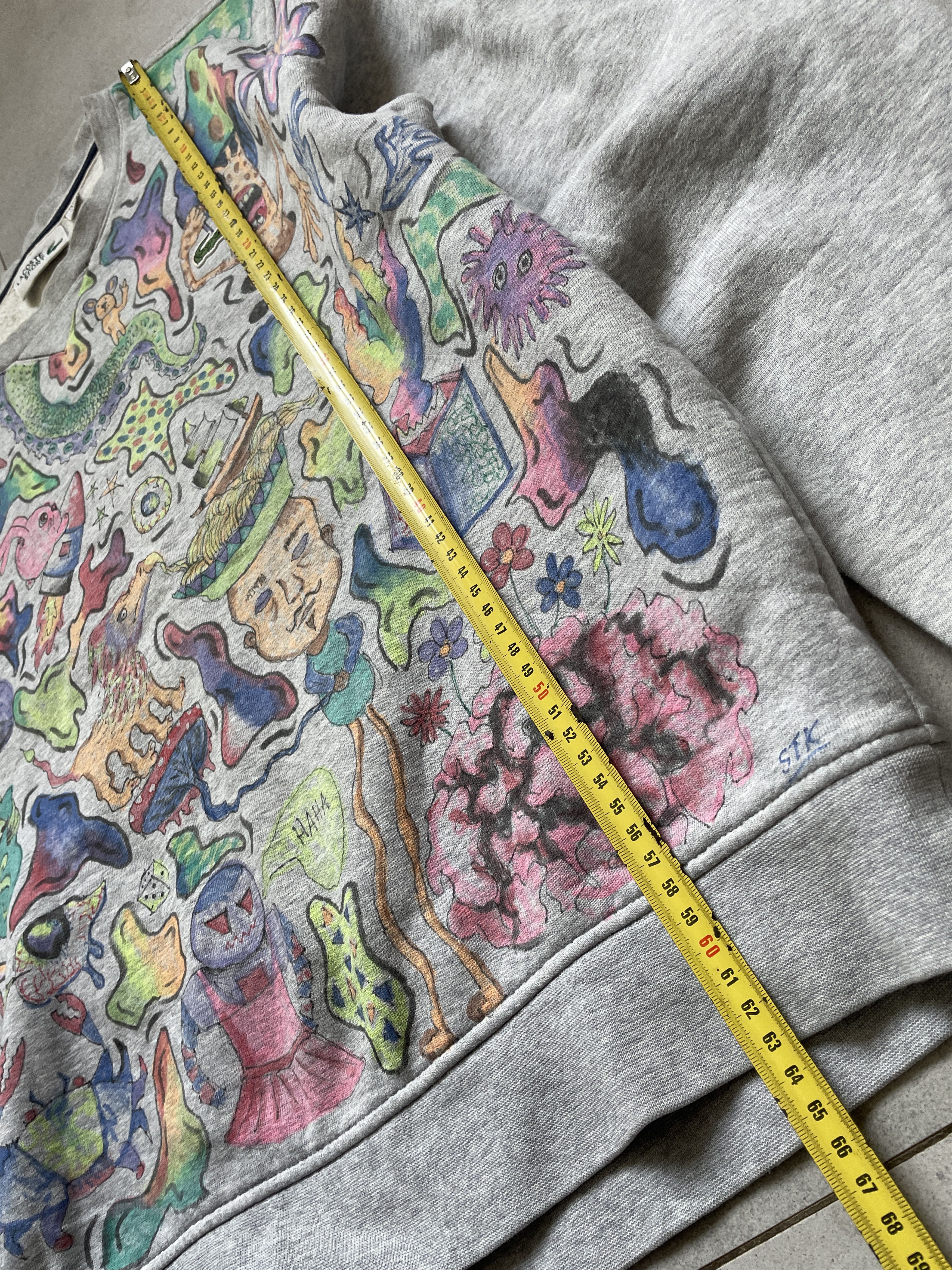Thunderdome Y2K CUSTOM MADE ACID FOREST LSD PSYLOCIBIN GRAY CREWNECK Size US M / EU 48-50 / 2 - 8 Thumbnail