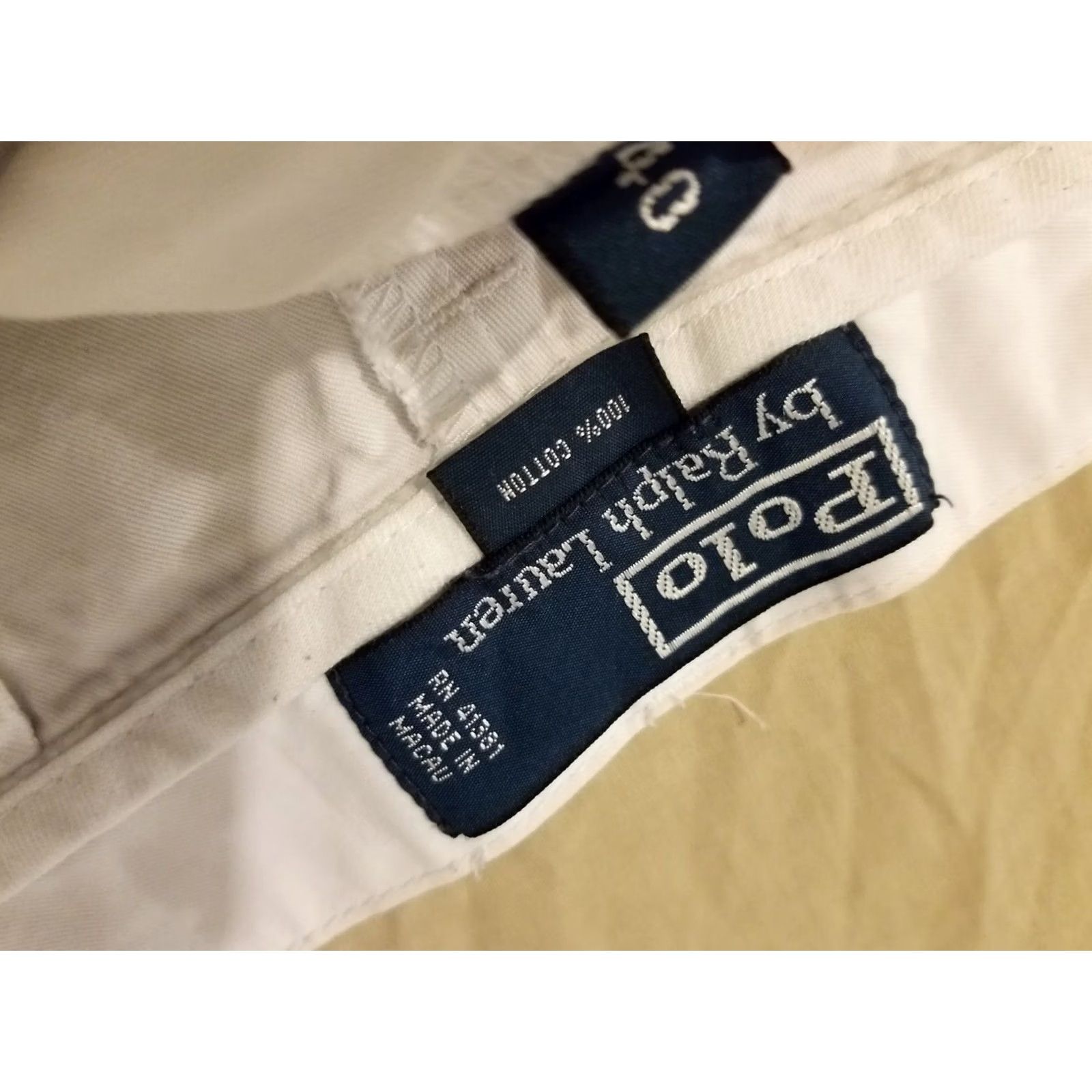 Polo Ralph Lauren Mens Polo Ralph Lauren Shorts 40 Cotton Chino Khaki Size US L / EU 52-54 / 3 - 3 Thumbnail