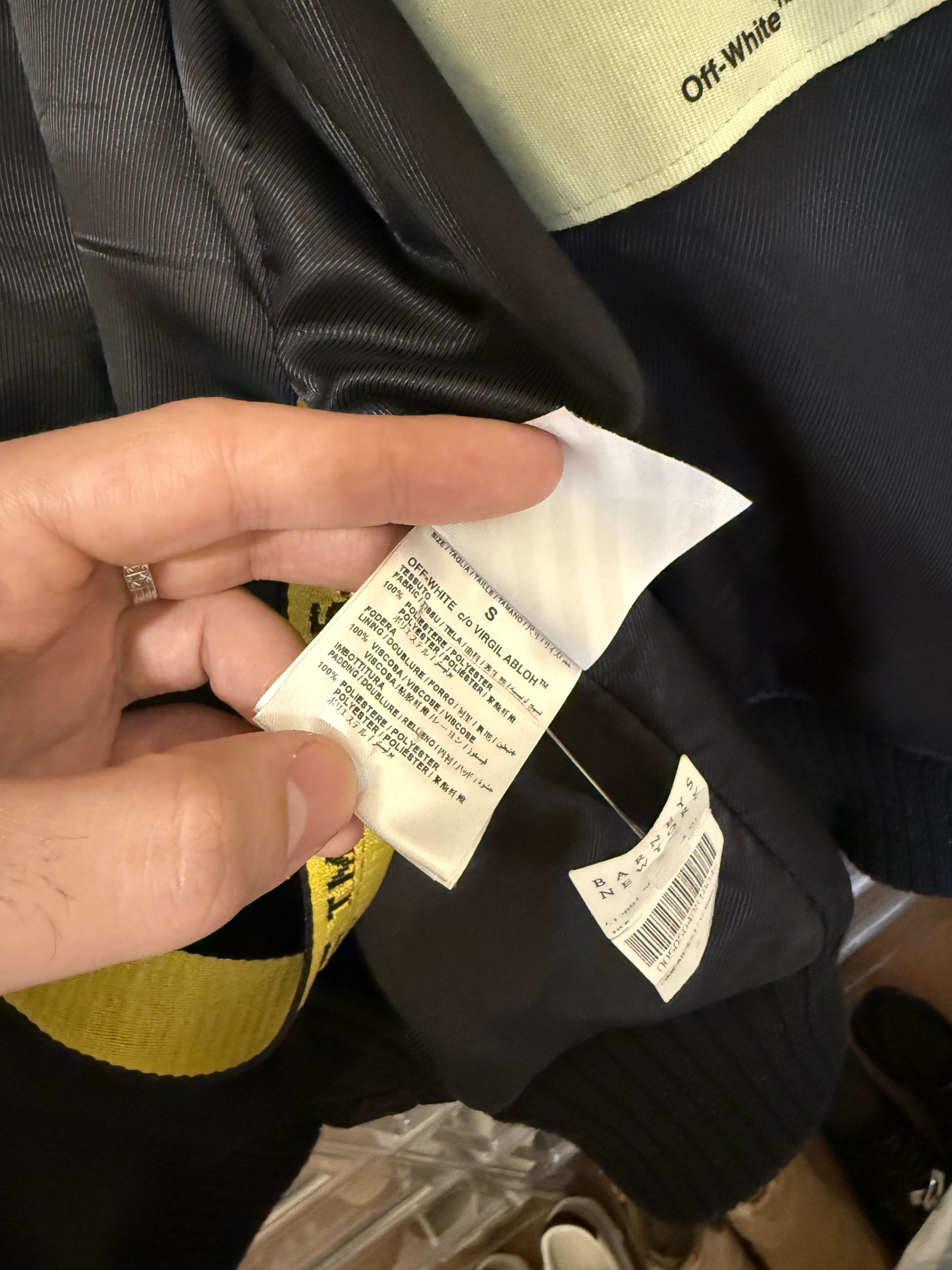 Off-White Rare Off White Black Bomber Jacket Size US L / EU 52-54 / 3 - 8 Thumbnail