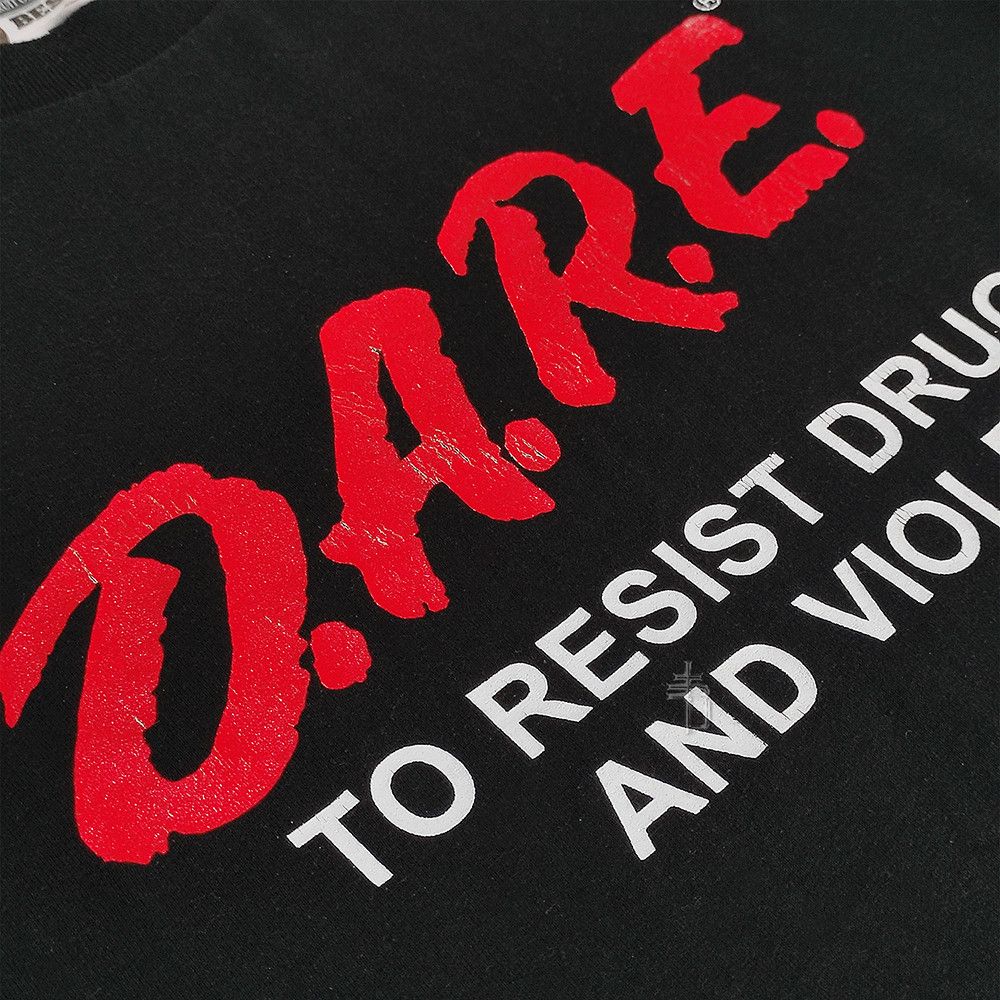 D.A.R.E Vintage D.A.R.E. Anti Drug Program Tee 90s Fruit of the Loom Size US L / EU 52-54 / 3 - 2 Thumbnail