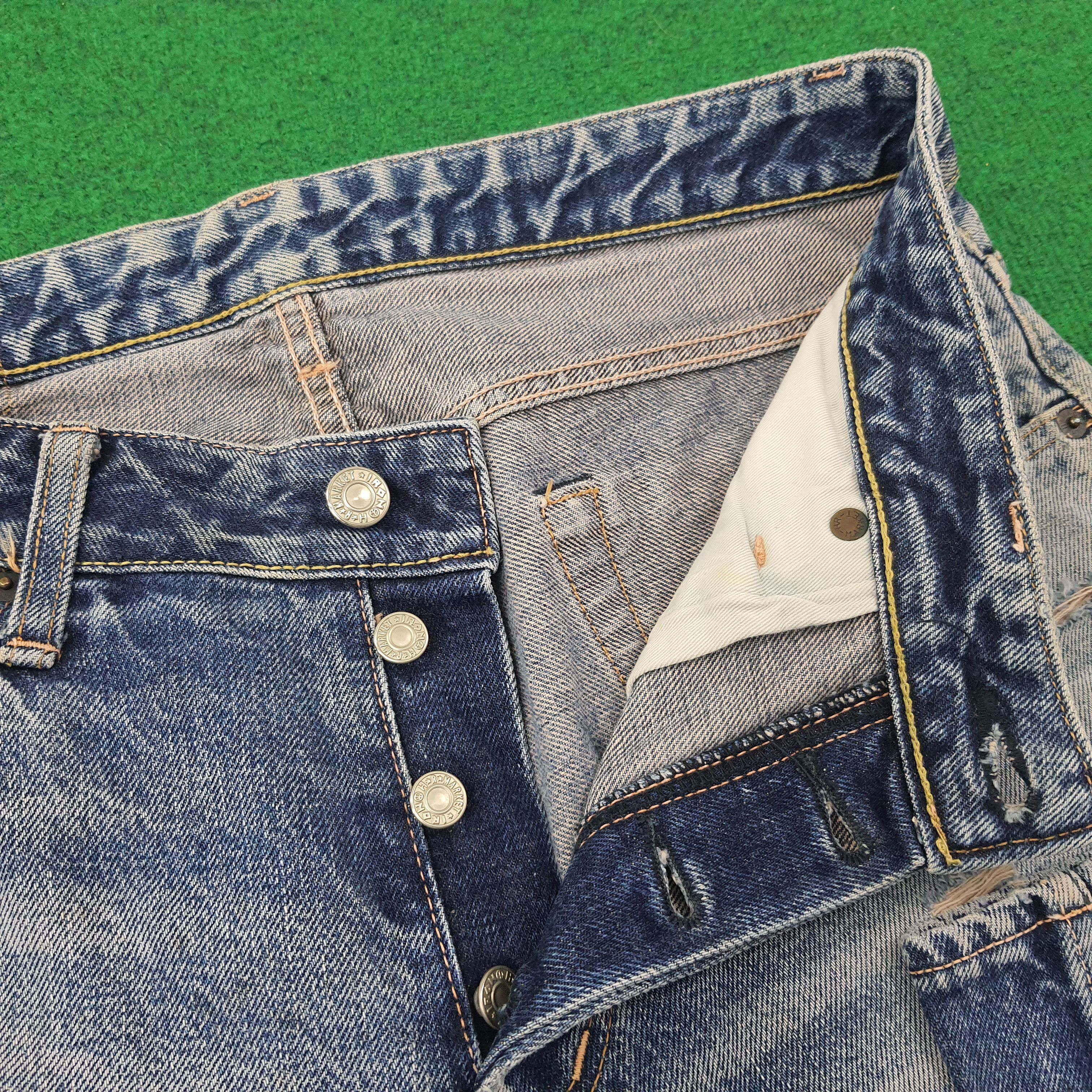 HOLLYWOOD RANCH MARKET Vintage Hollywood Ranch Market HRM Distressed Jeans C244N29 Size US 32 / EU 48 - 6 Thumbnail