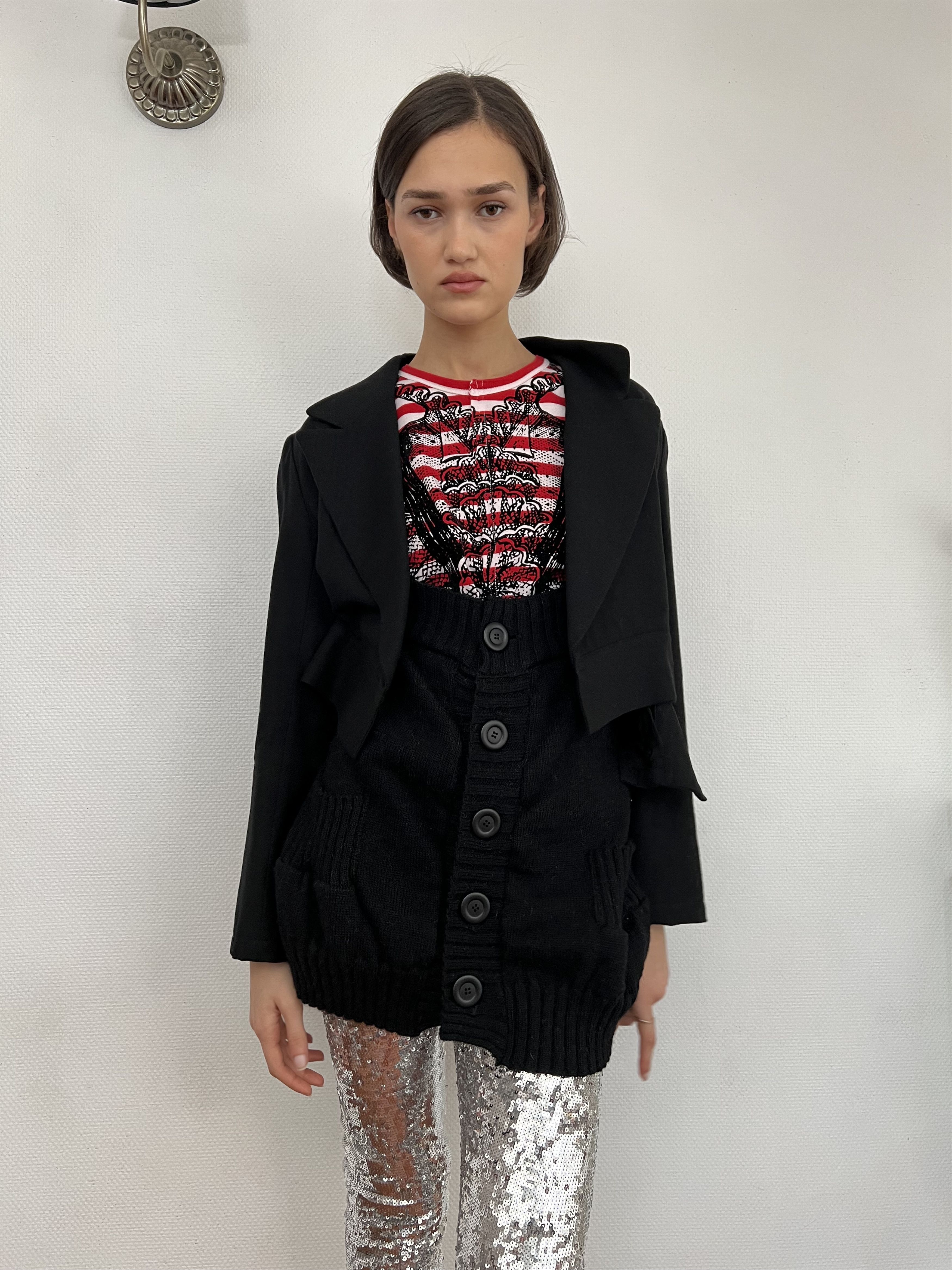 Yohji Yamamoto Limi Feu Knit Blazer Size S / US 4 / IT 40 - 3 Thumbnail