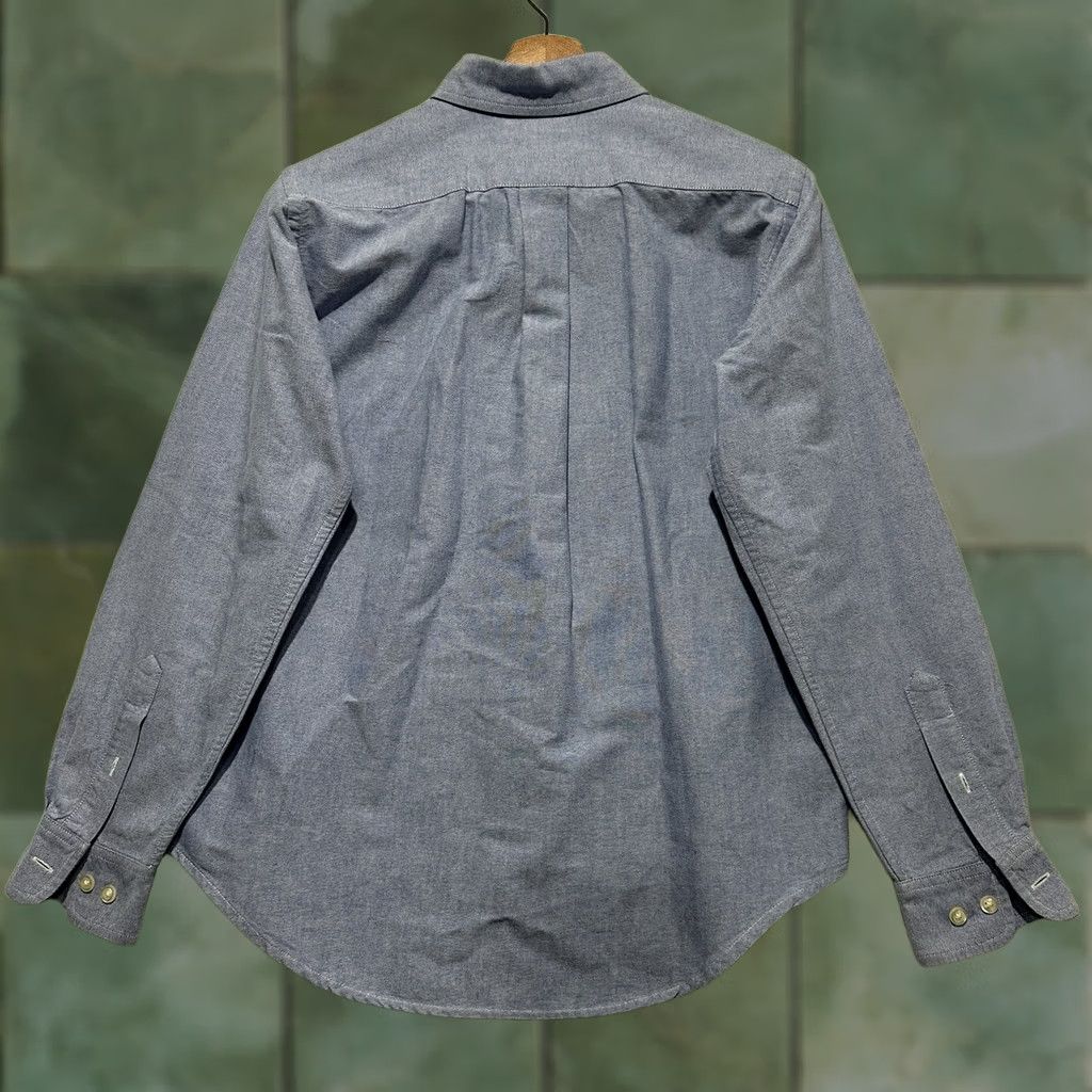 Ralph Lauren VINTAGE Lauren Ralph Lauren Crest Chambray Button-Up Shirt Women’s Size 8P Blue Size M / US 6-8 / IT 42-44 - 1 Thumbnail