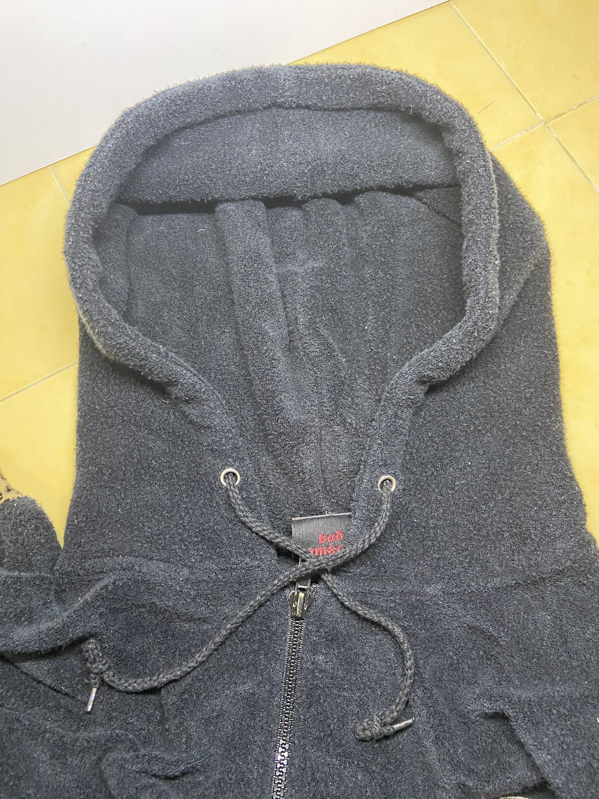 Japanese Brand × Vintage BAD COMPANY LEOPARD STRIPE FLEECE SWEATER HOODIE Size US L / EU 52-54 / 3 - 10 Thumbnail