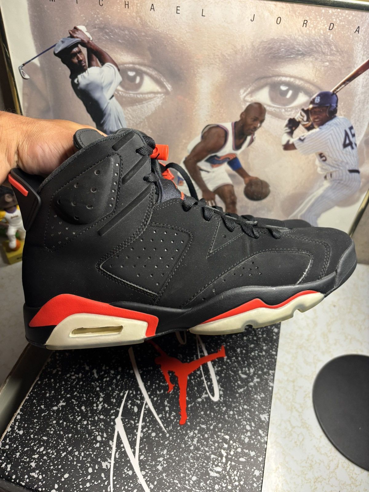 Jordan Brand Air Jordan 6 Retro black infrared Size US 11 / EU 44 - 1 Thumbnail