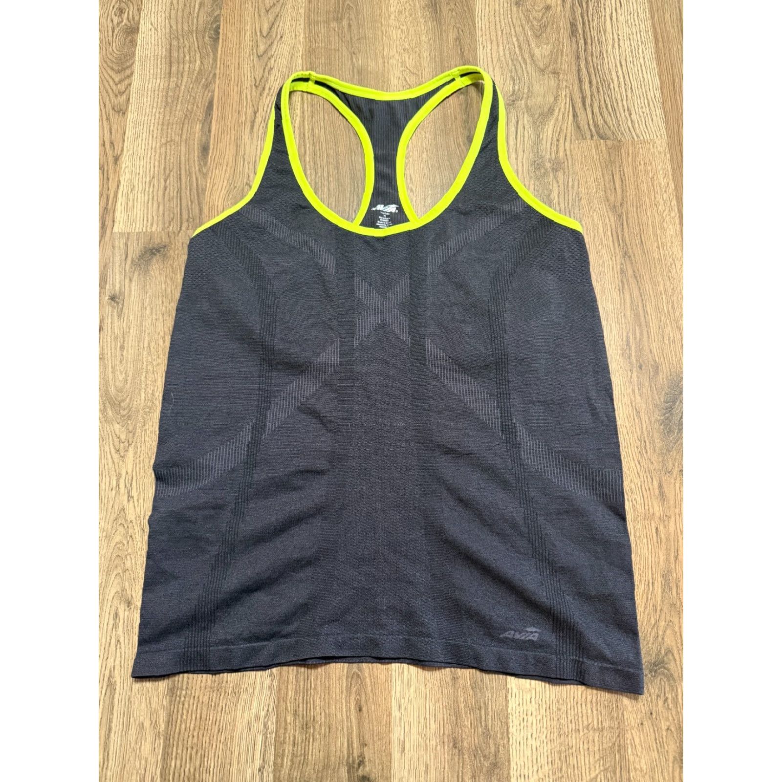 Avia AVIA Tank Top Womens XL Racerback Athletic Wear Gray Green Sleeveless Pullover Casual Modern Basic Shirt Size XL / US 12-14 / IT 48-50 - 2 Thumbnail