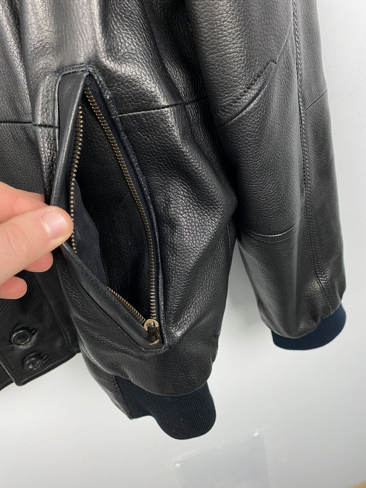 Hugo Boss Kapraun Lamm Nappa Leather Jacket Luxury Size US L / EU 52-54 / 3 - 5 Thumbnail