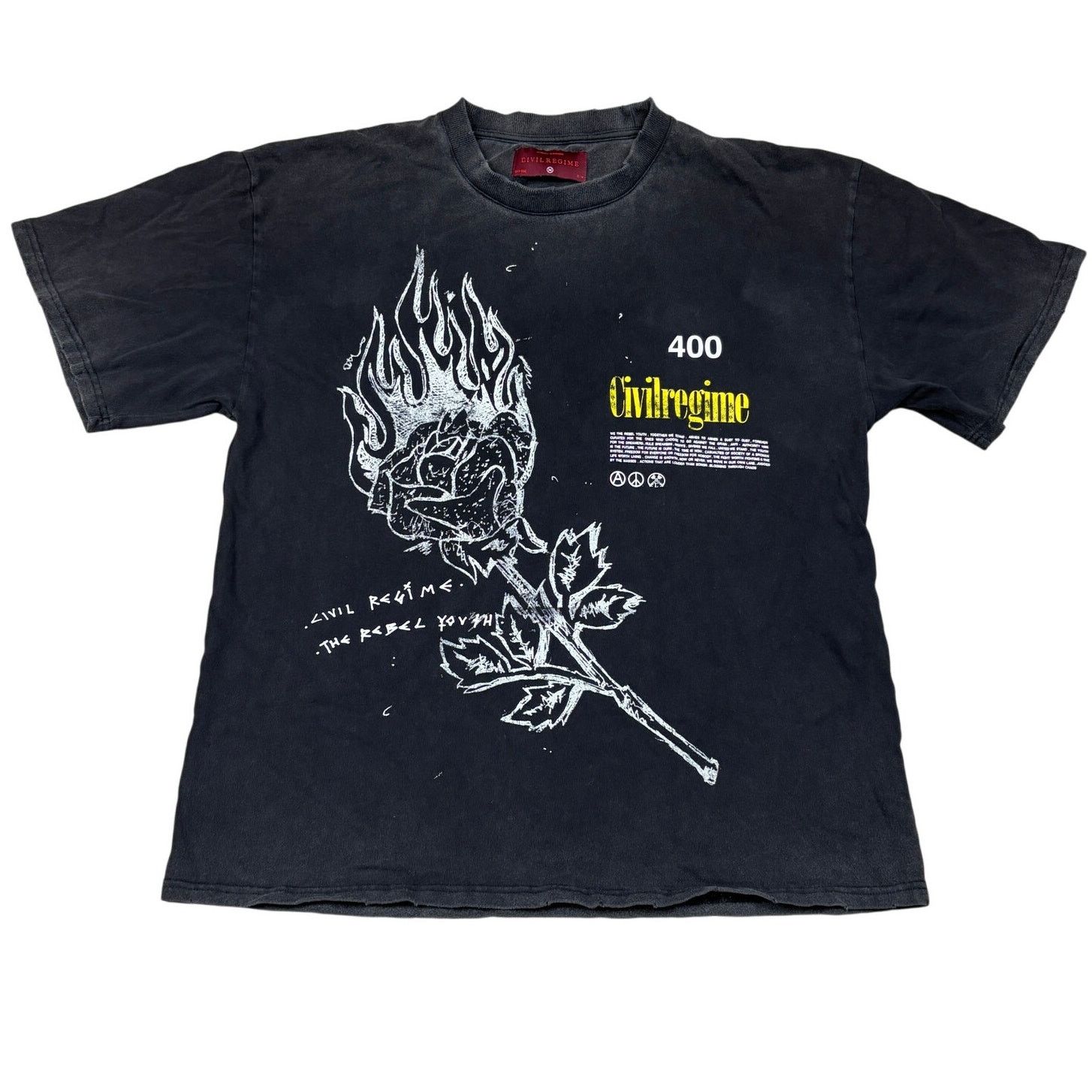 Civil Regime × Darc Sport Civil Regime The Rebel Youth Burning Rose Shirt Mens M 1/500 Size US M / EU 48-50 / 2 - 1 Thumbnail