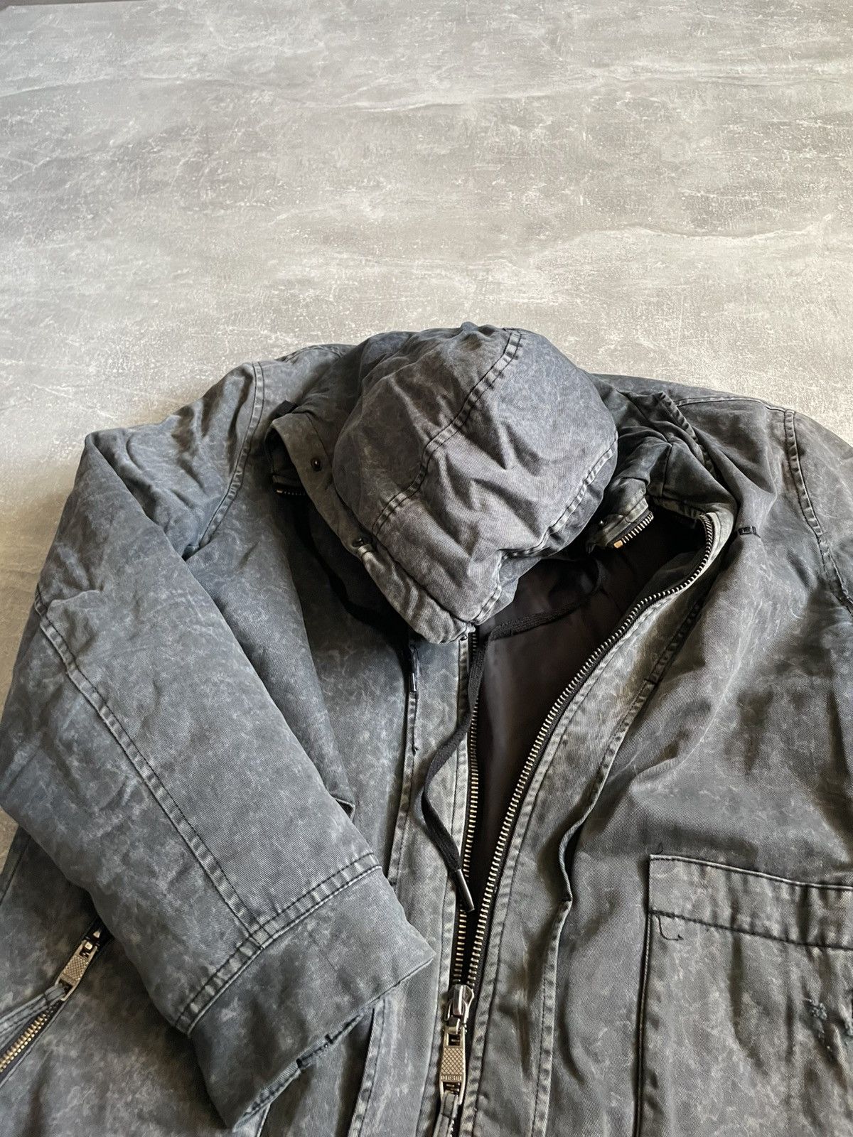 Diesel Diesel Vintage Coat Jacket Y2K 90s desert chrome cold scull Size US M / EU 48-50 / 2 - 7 Thumbnail