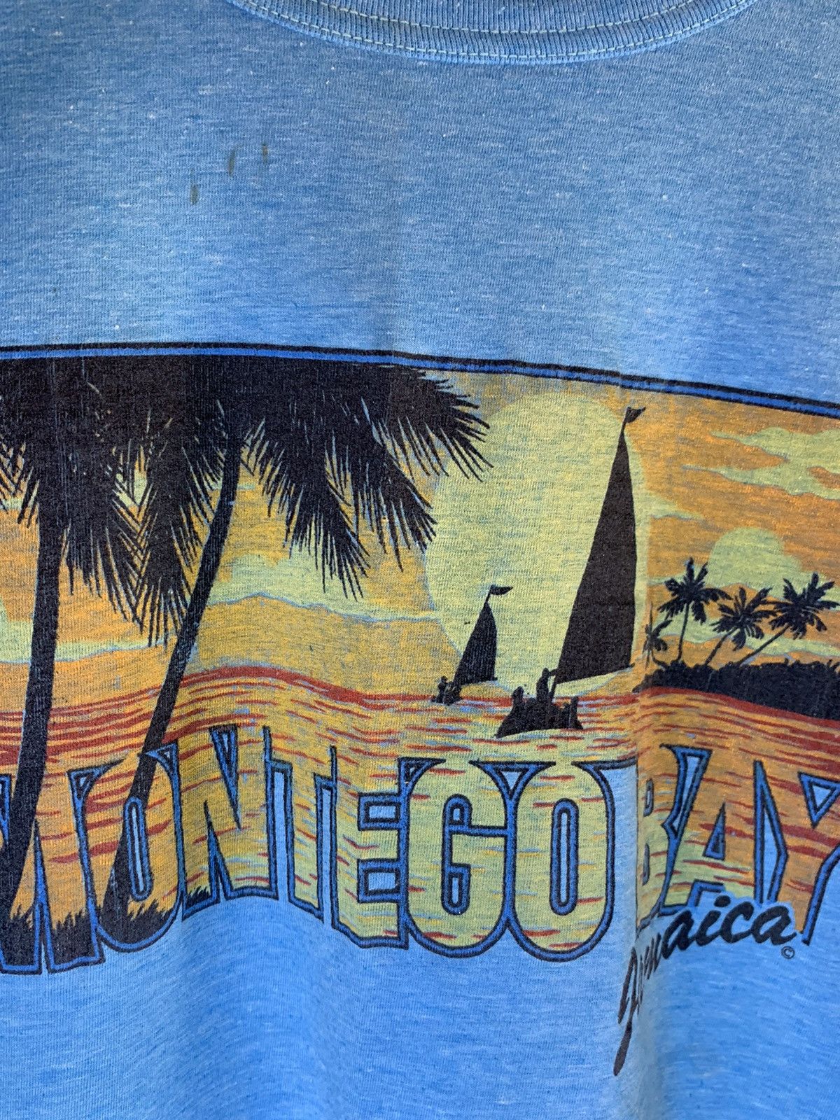 Vintage *RARE* Vintage 1970s Montego Bay Jamaica Single Stitch Shirt Size US XXL / EU 58 / 5 - 3 Thumbnail