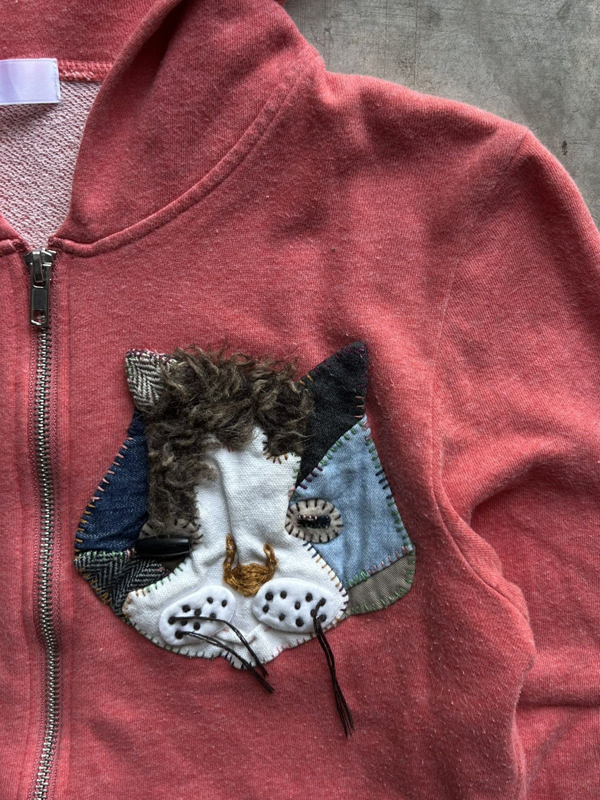 Ne-Net Ne-net Issey miyake Cat Patch Hoodies Size US XXS / EU 40 - 4 Thumbnail