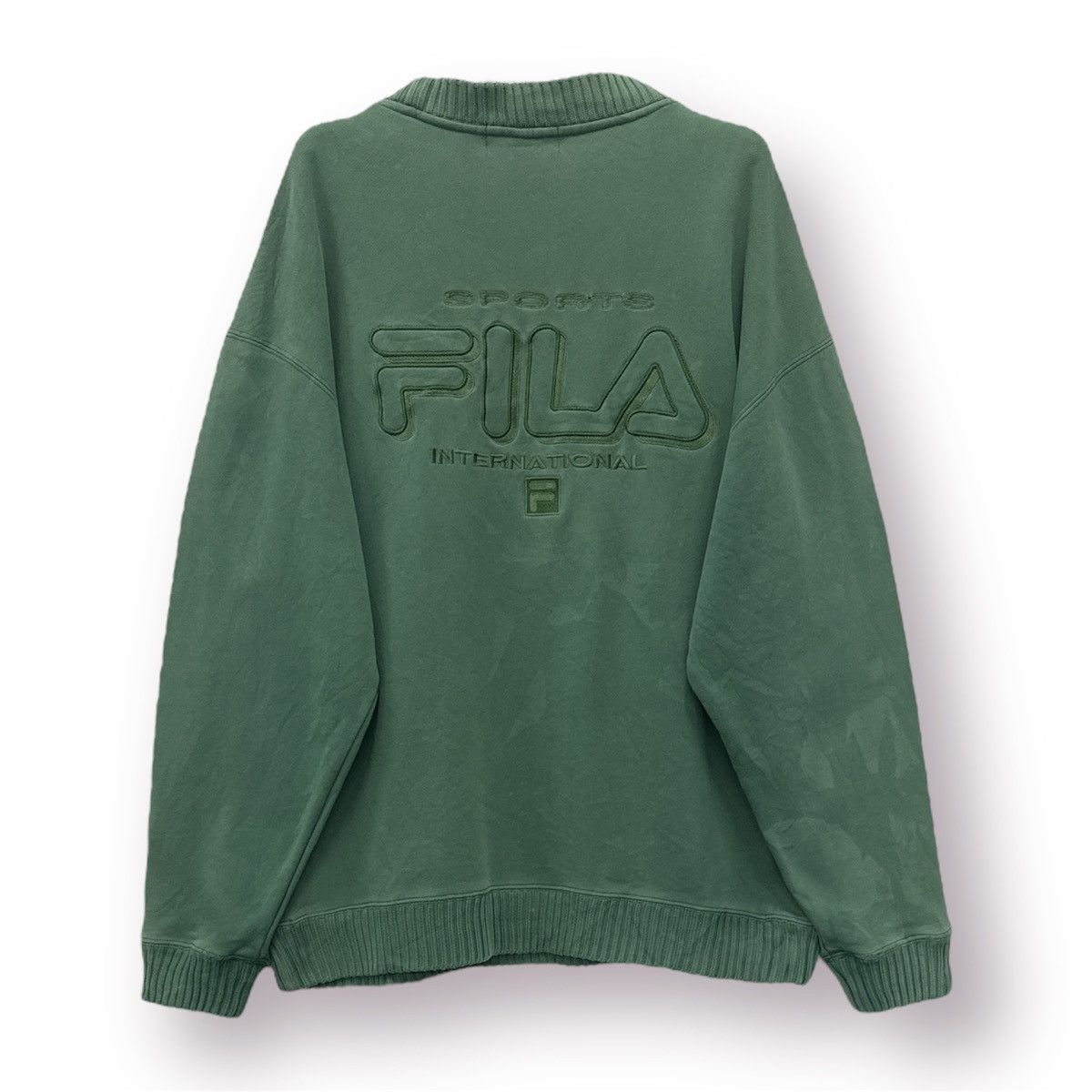 Fila 🔥 Fila Streetwear Distressed Sweatshirt Size US L / EU 52-54 / 3 - 9 Thumbnail