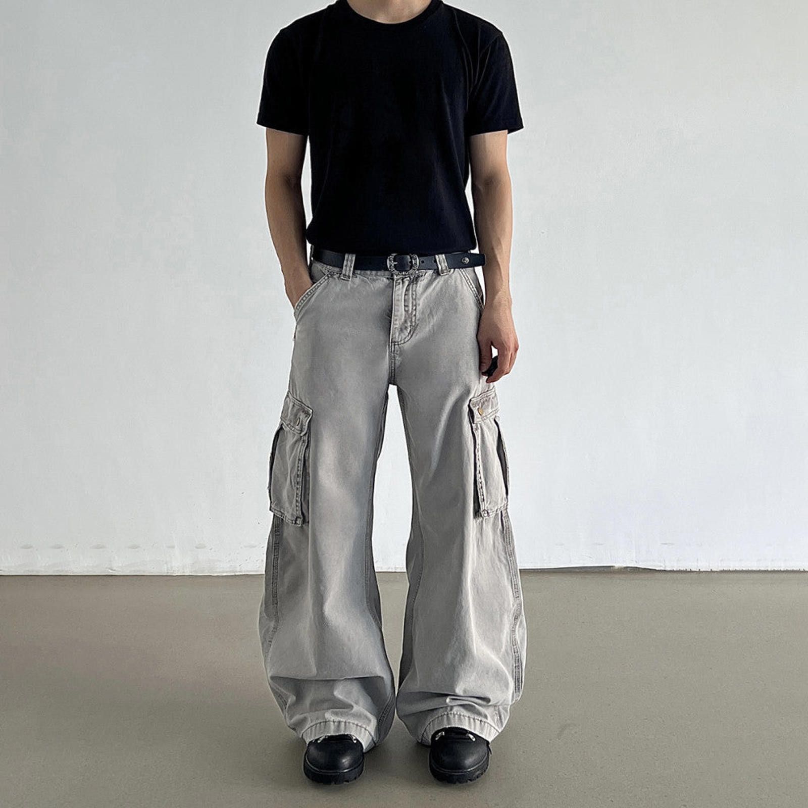 Other Multi Pocket Gray Cargo Pants Size US 30 / EU 46 - 4 Thumbnail