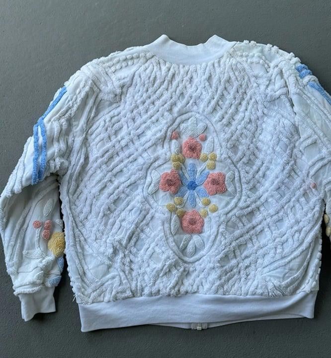 Designer Handmade Bomber Jacket (L) Size L / US 10 / IT 46 - 3 Thumbnail
