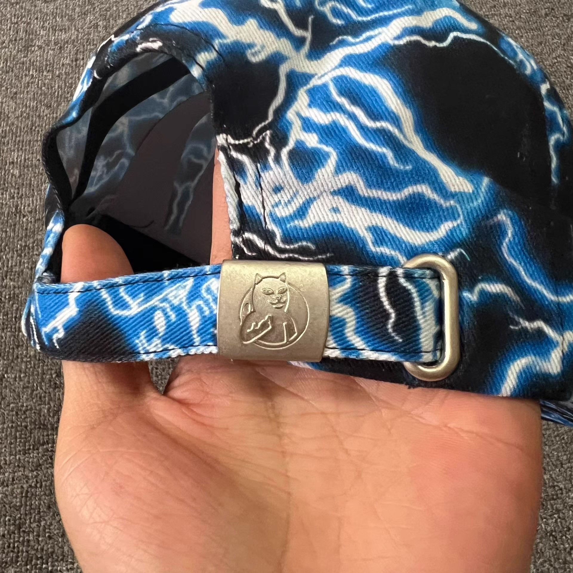 RIPNDIP Ripndip embroidered lightningcurved brim baseball cap Q7 Size ONE SIZE - 5 Thumbnail