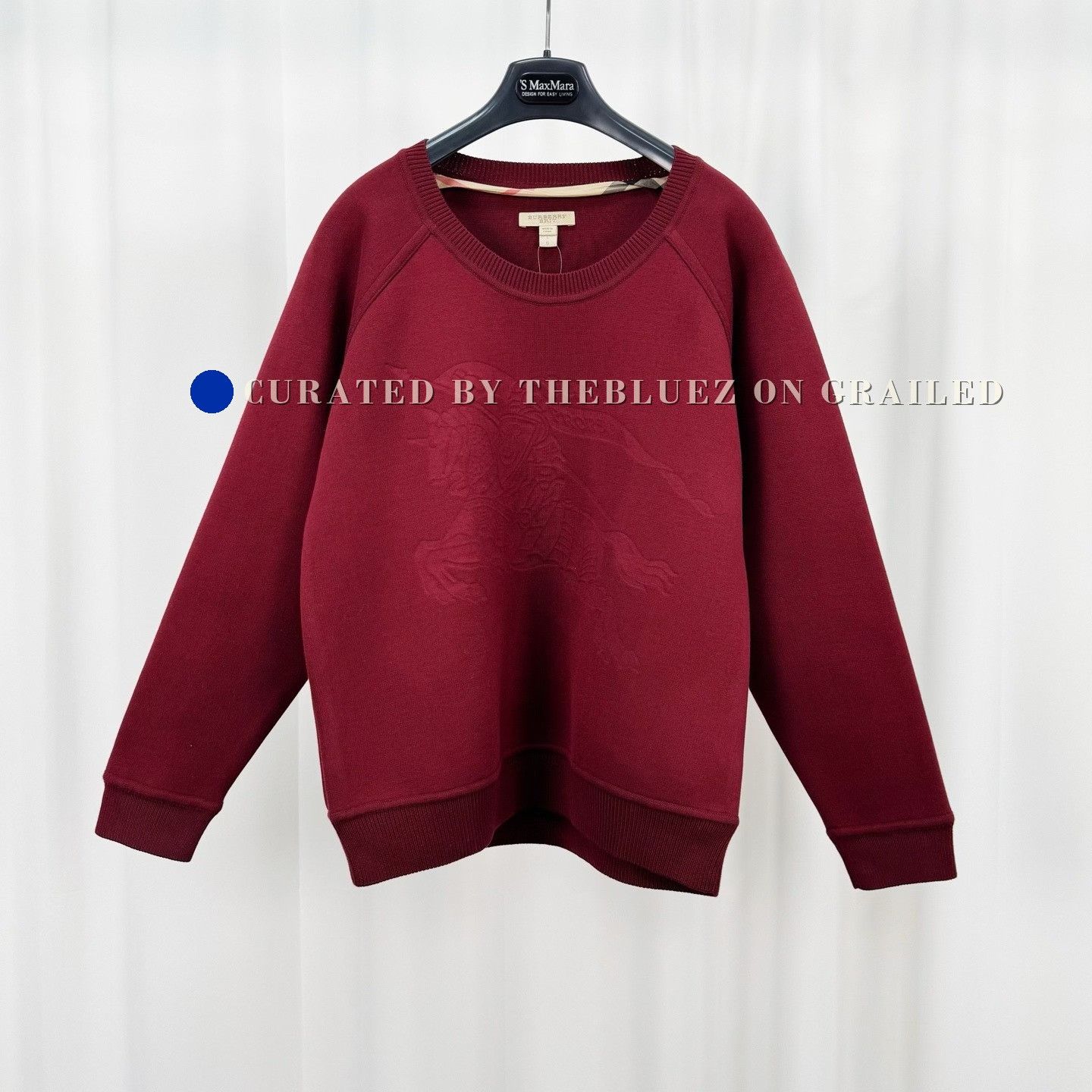 Burberry Burberry Horse Emblem Embossed Knit Sweater Size US L / EU 52-54 / 3 - 1 Thumbnail