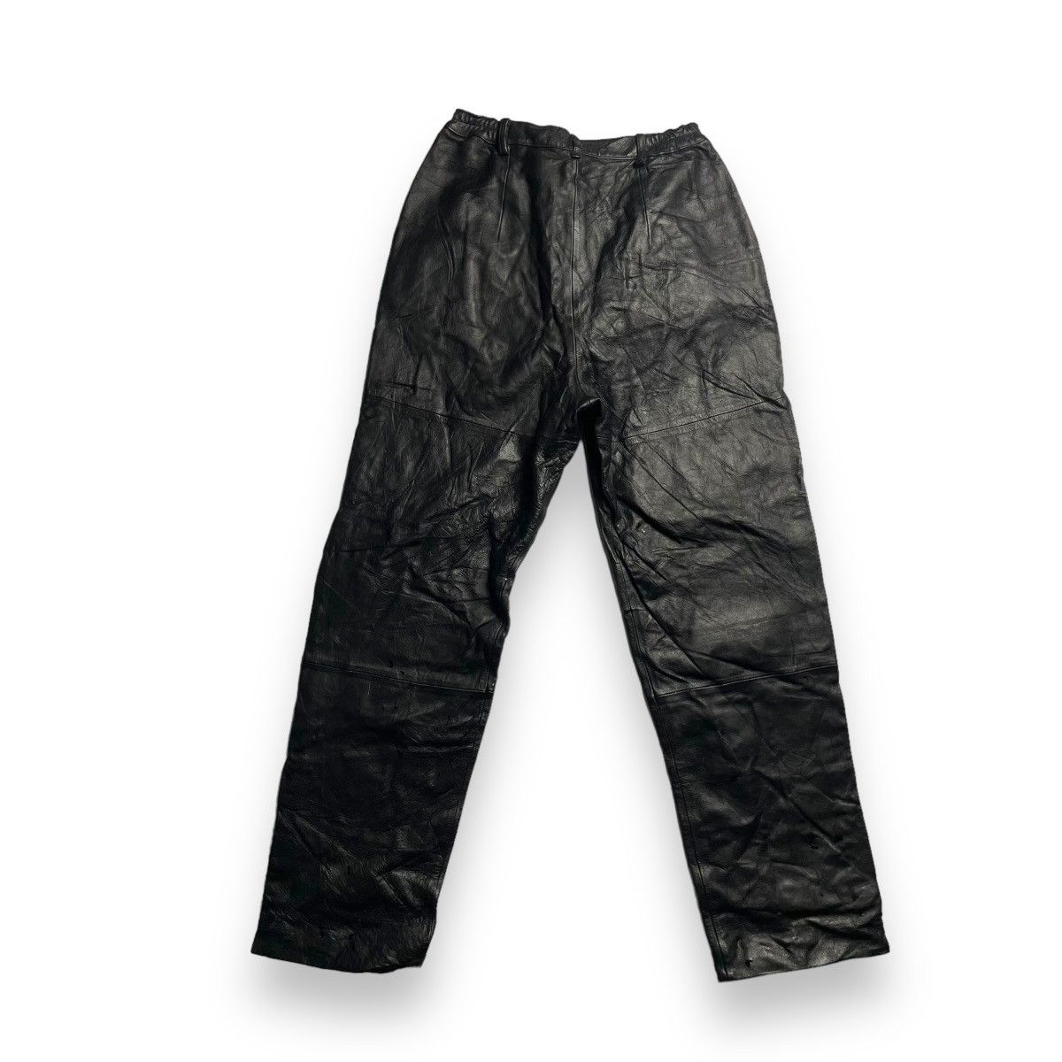 If Six Was Nine × Japanese Brand × Le Grande Bleu (L.G.B.) 🇯🇵🖤 RAPIDO SPIRIT COWHIDE LEATHER PANTS Size 26" / US 2 / IT 38 - 2 Thumbnail