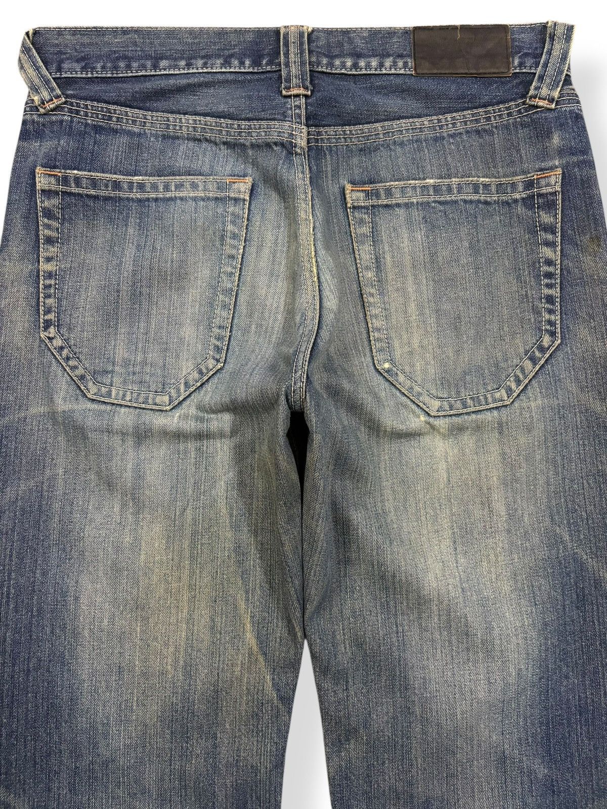 Undercover × Uniqlo Vintage 90s Uniqlo Mud Wash Loose Fit Flare Distressed Jeans Size US 31 - 10 Thumbnail