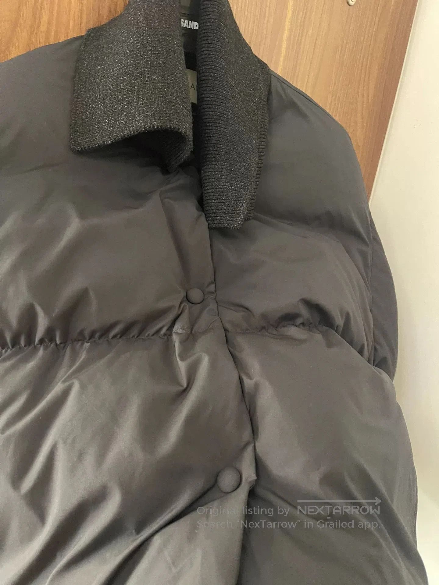 KEAGAN HOFFMAN Black Down Jacket with Knit Collar. Size XS / US 0-2 / IT 36-38 - 6 Thumbnail