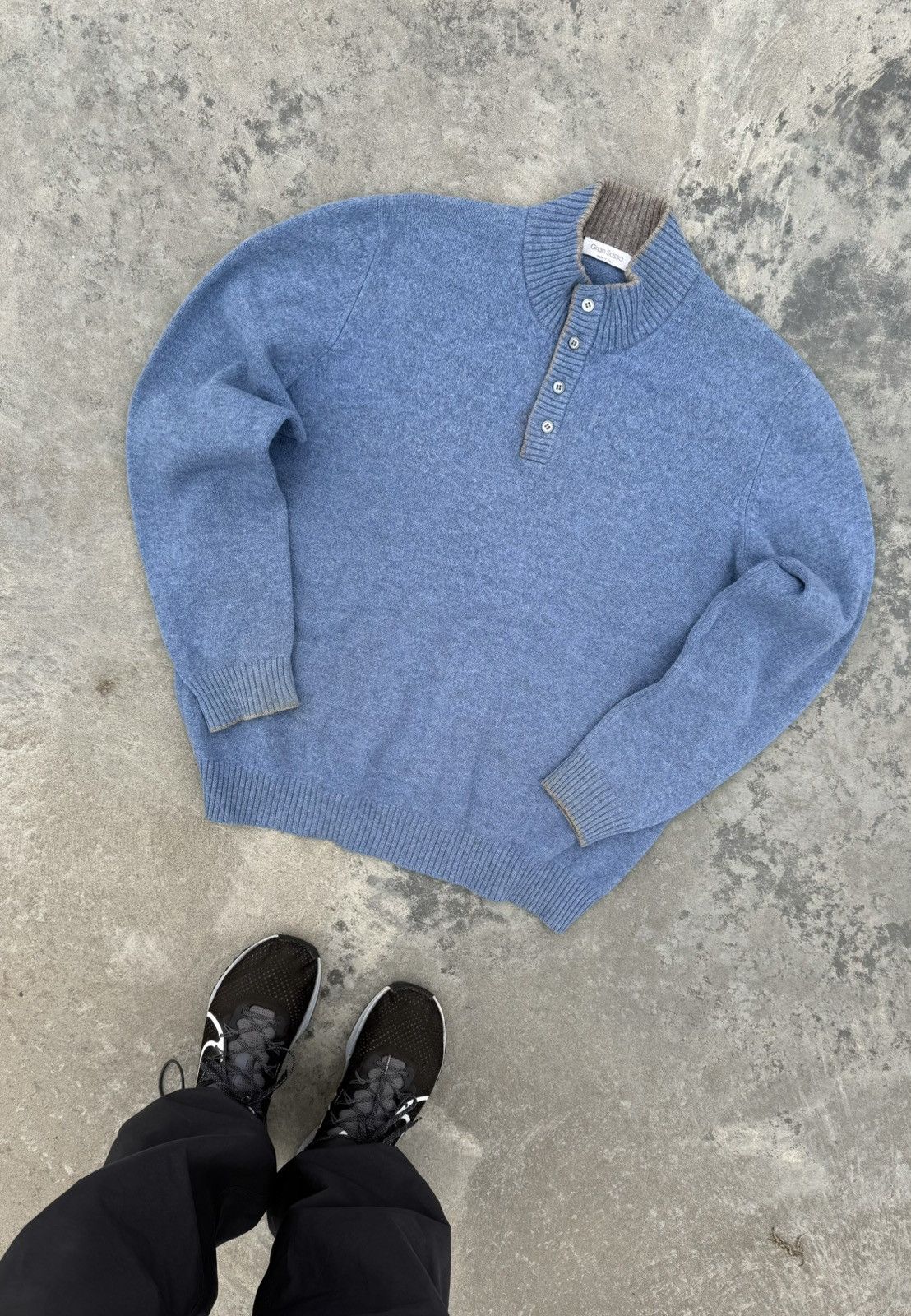 Vintage Gran Sasso Wool Knit Luxury Sweater Crew Neck Old Many Size US L / EU 52-54 / 3 - 1 Thumbnail