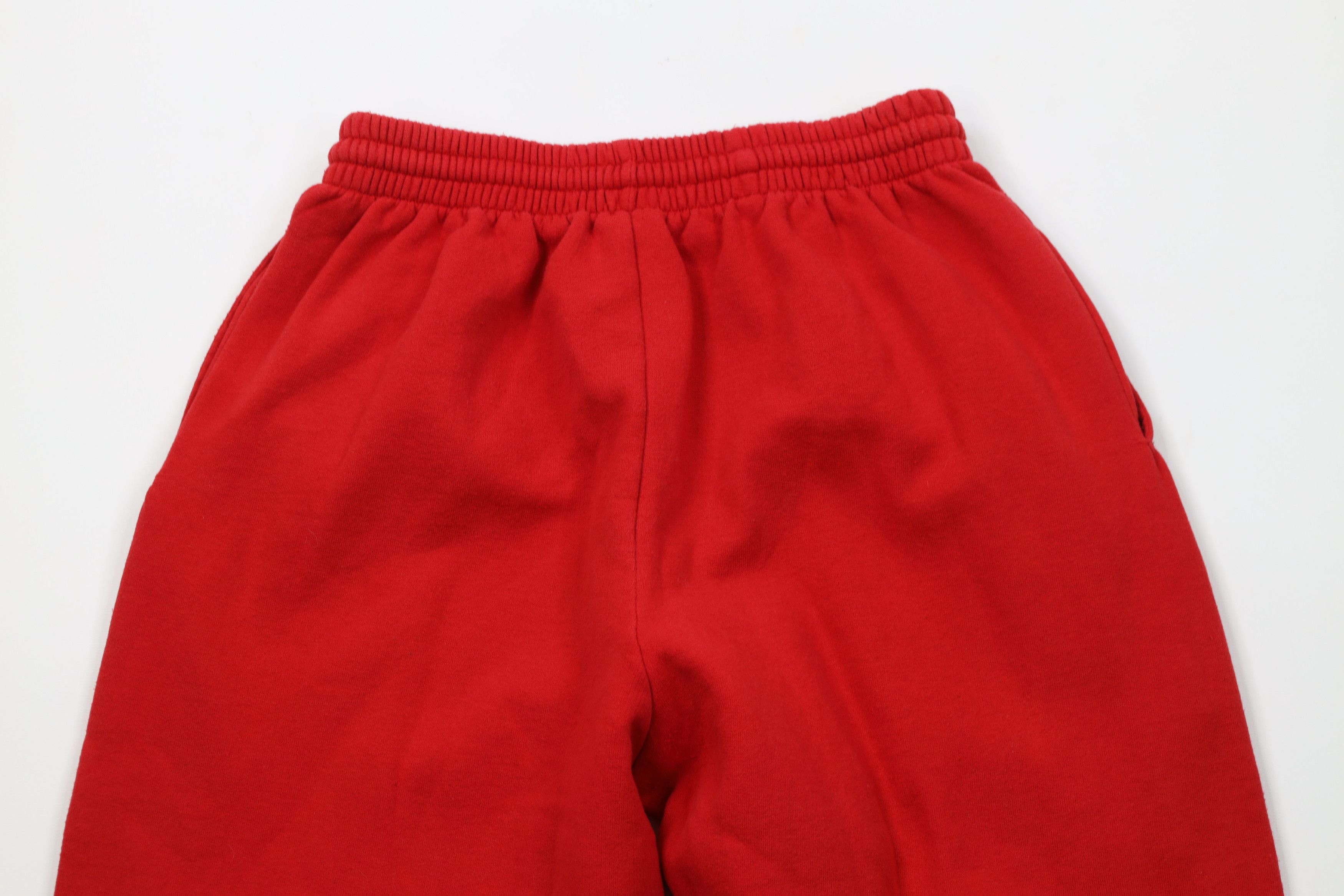 Vintage Vintage 90s Streetwear Heavy Sweatpants Joggers Pants Red Size US 34 / EU 50 - 11 Thumbnail