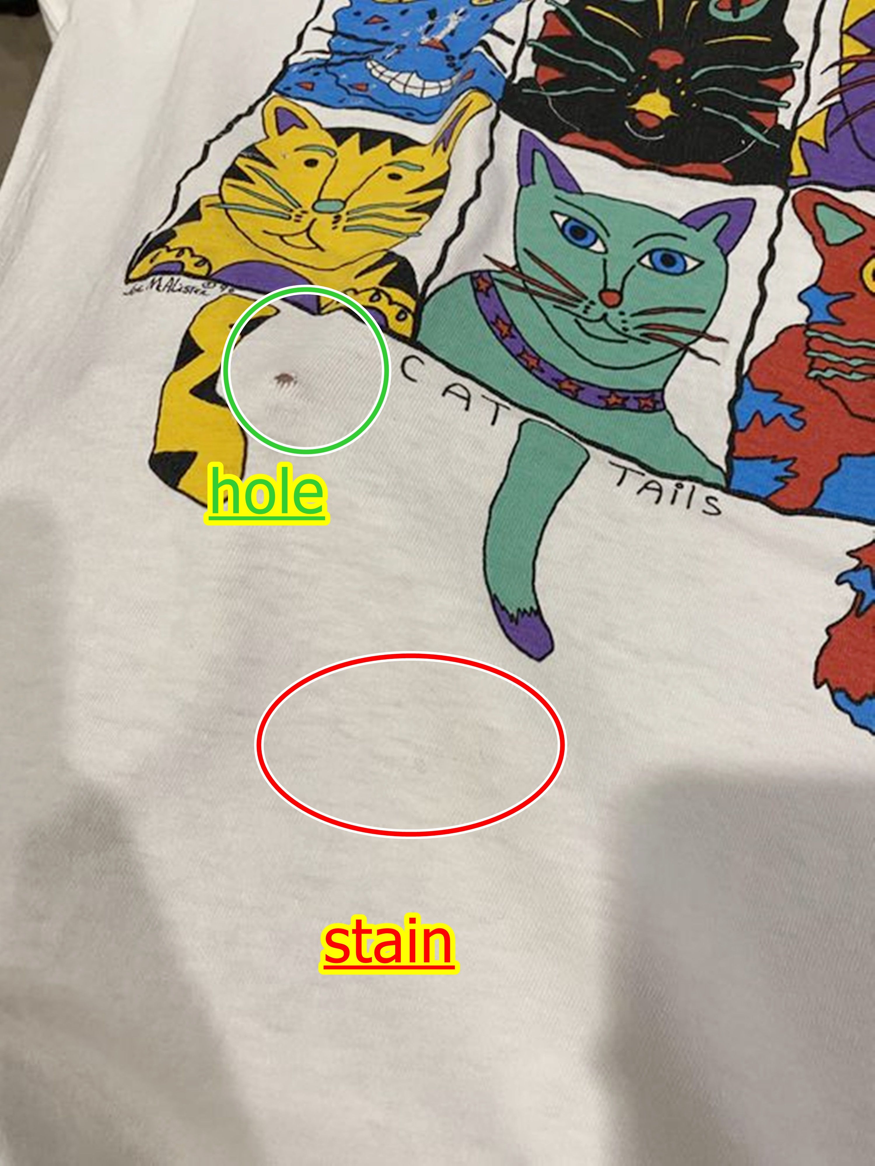 Vintage Vintage 90s Cat Shirt Size US L / EU 52-54 / 3 - 8 Thumbnail