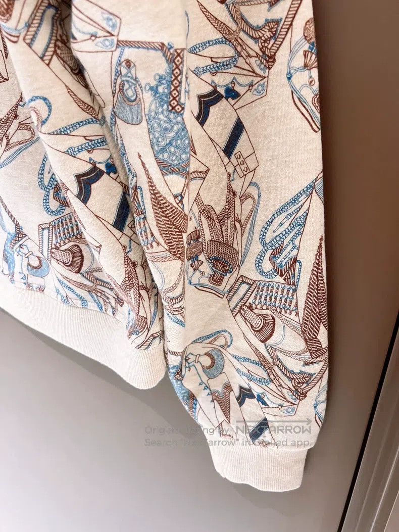 Hermes Hermes Left Aifu and Dragon Knight Printed Sweatshirt Size XS / US 0-2 / IT 36-38 - 4 Thumbnail