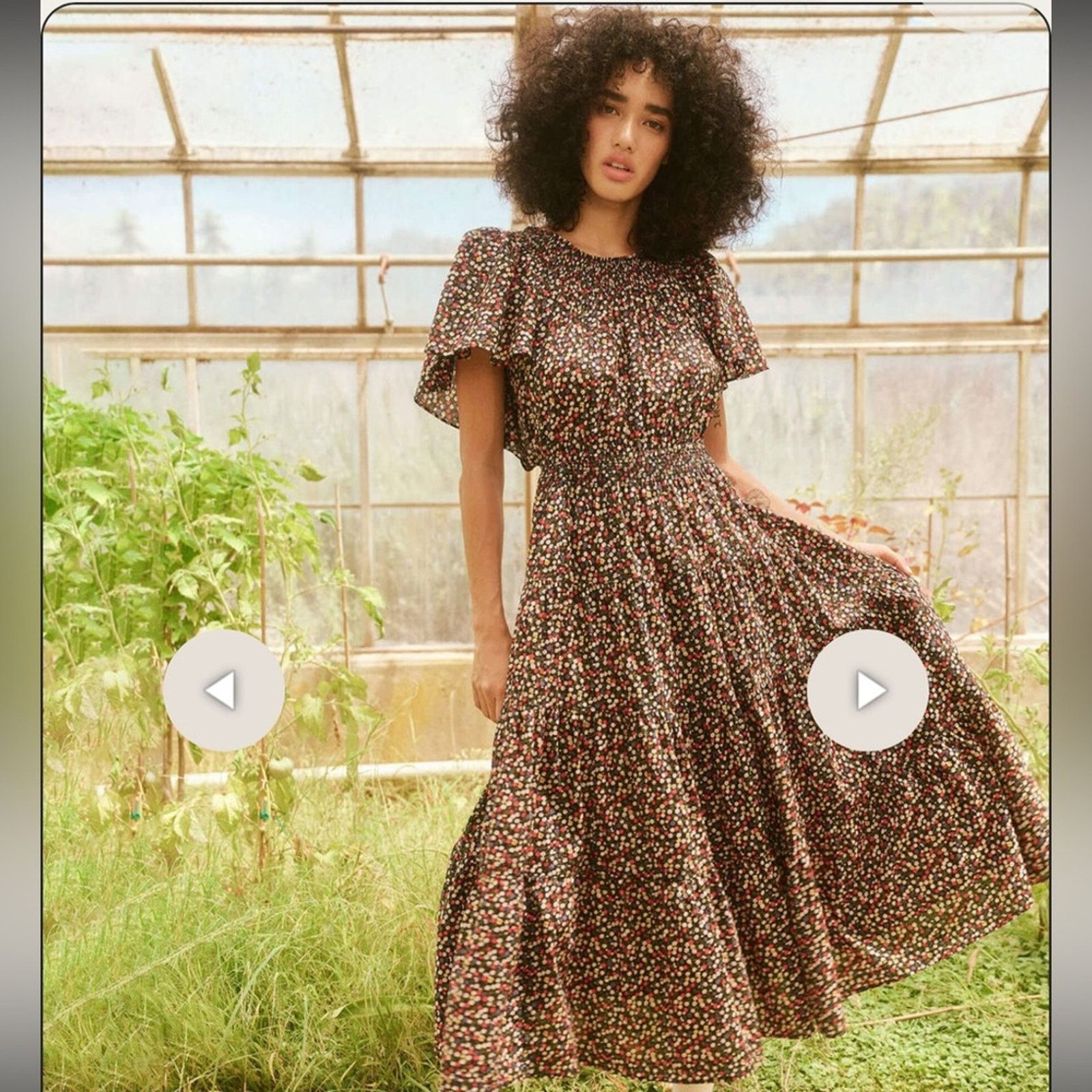 THE GREAT The Great The Creek Dress - Size 0 - Dark Navy Wildflower Size XS / US 0-2 / IT 36-38 - 4 Thumbnail