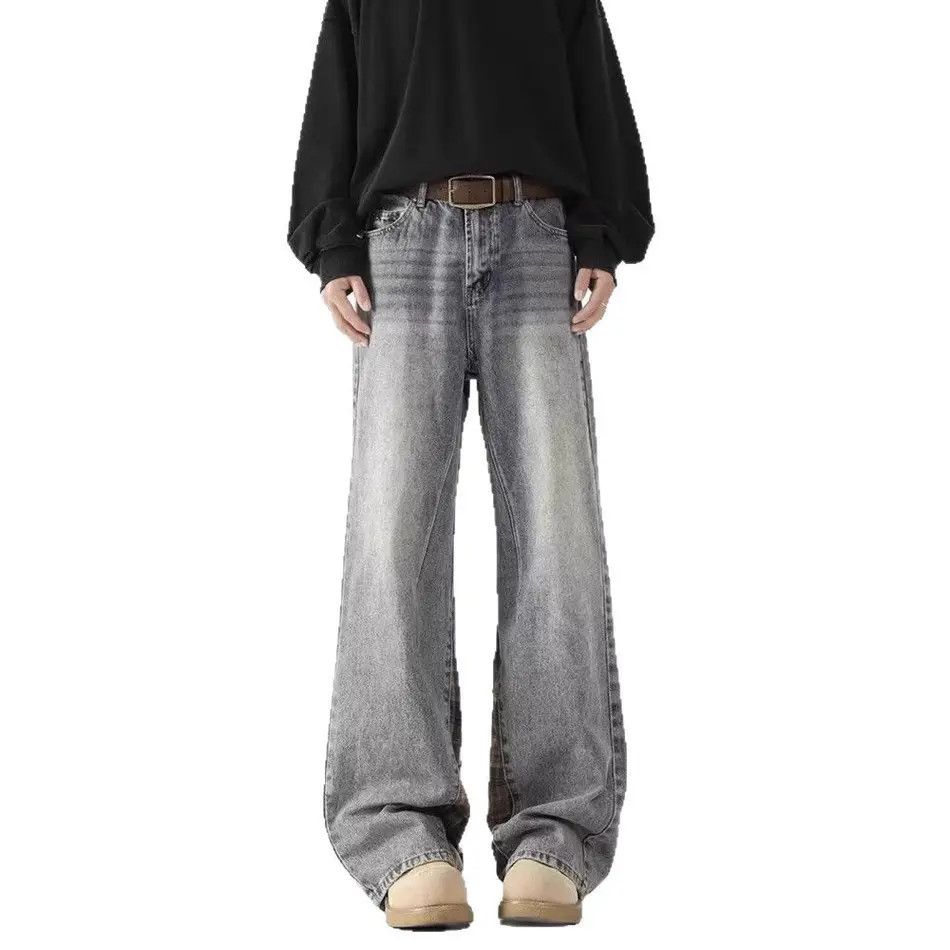 Japanese Brand Retro loose cat whisker slightly flared jeans Size US 32 / EU 48 - 5 Thumbnail