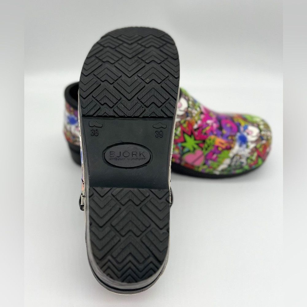 Other NWOB BOJORK Ltd. Ed. ‘GRAFFITI’ Comfort Clogs Made in Swede Size US 7.5 / IT 37.5 - 5 Thumbnail