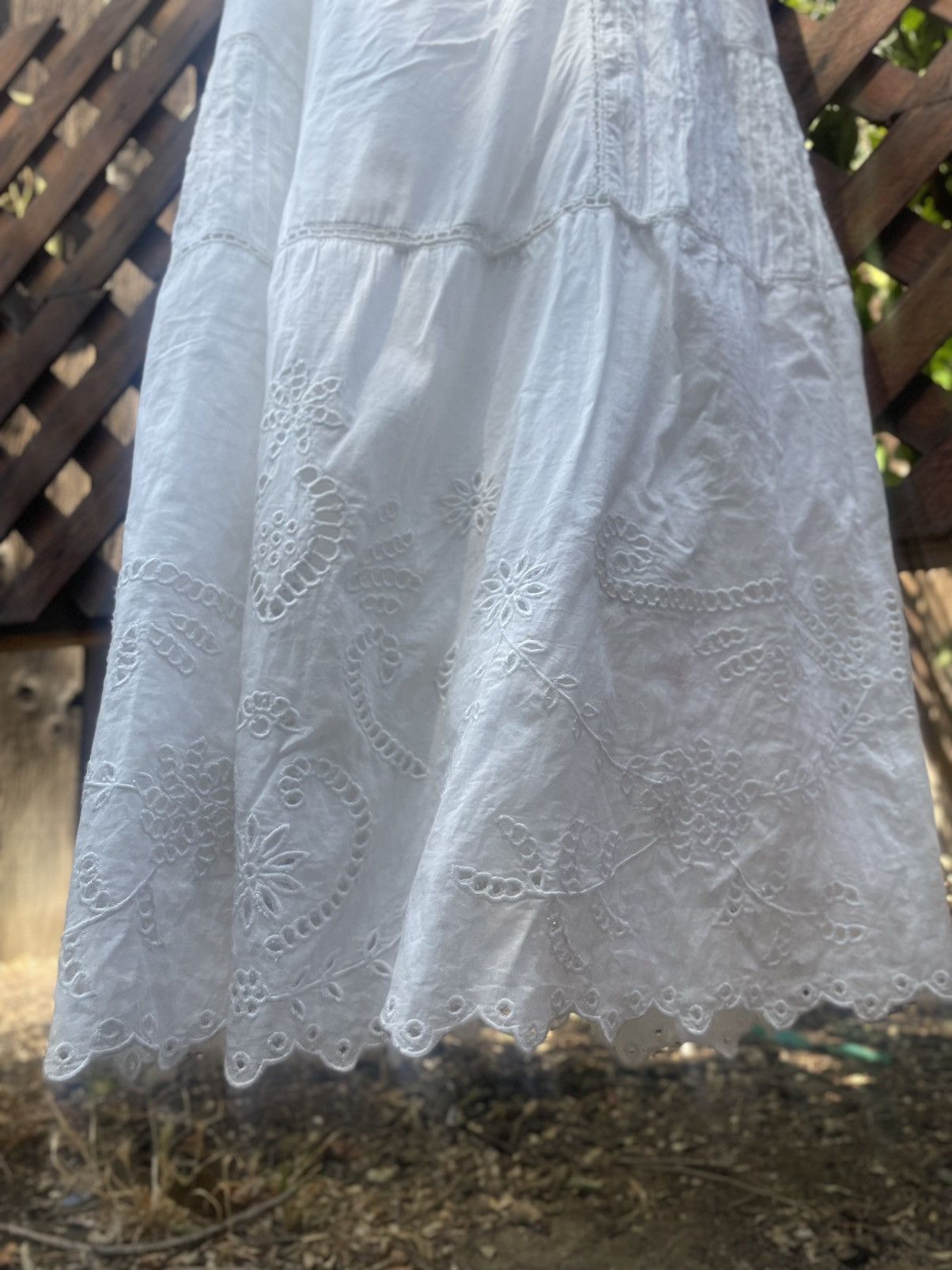 Cleobella CleoBella long white embroidered summer dress Size M / US 6-8 / IT 42-44 - 5 Thumbnail