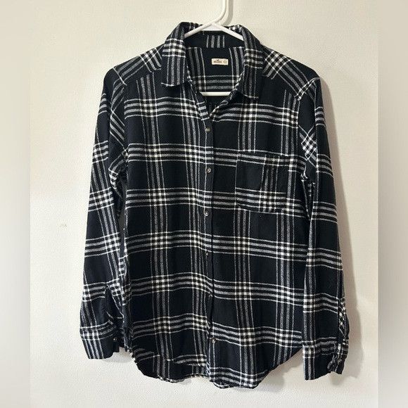 Hollister Hollister Black & White Flannel Size S / US 4 / IT 40 - 1 Thumbnail