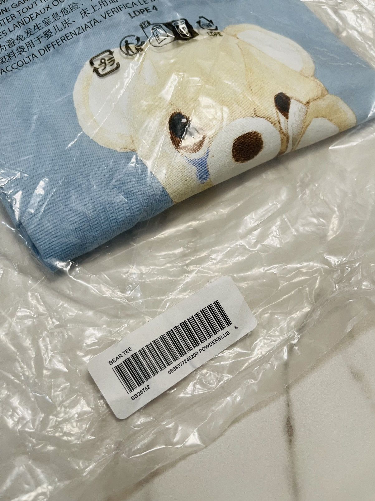 Supreme Supreme bear tee powder blue small Size US S / EU 44-46 / 1 - 6 Thumbnail