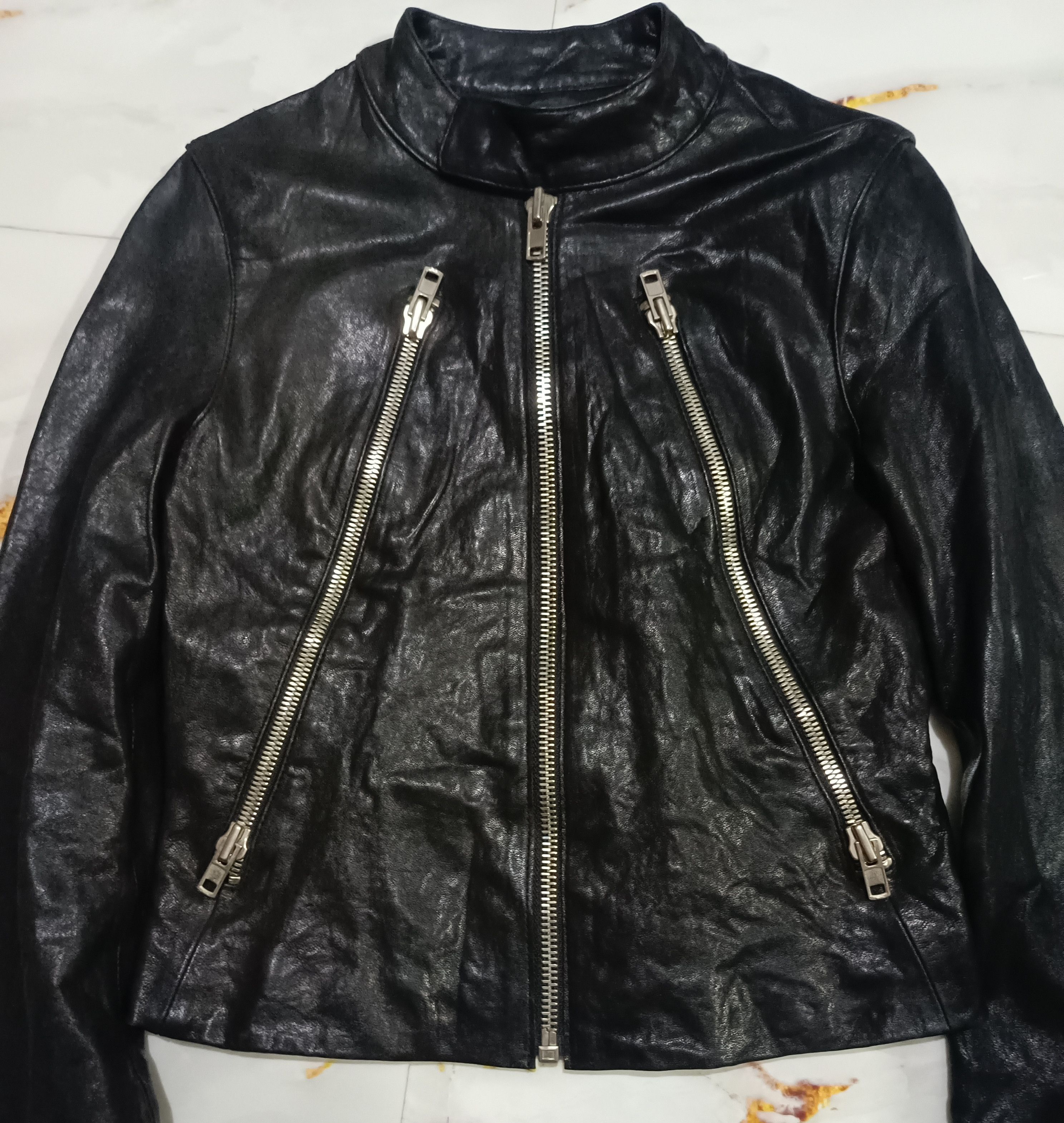 Leather MAISON MARTIN MARGIELA 5-ZIP LEATHER JACKET Styles Size S / US 4 / IT 40 - 3 Thumbnail