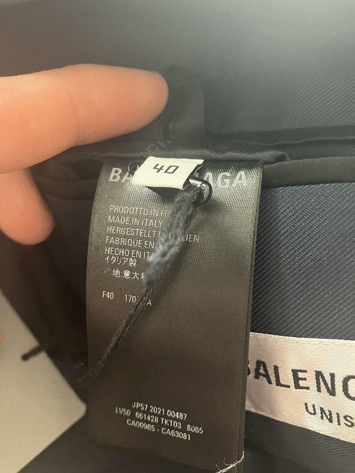 Balenciaga Balenciaga Crinkled Nylon/ Cupro Blazer Unisex Size M / US 6-8 / IT 42-44 - 12 Thumbnail