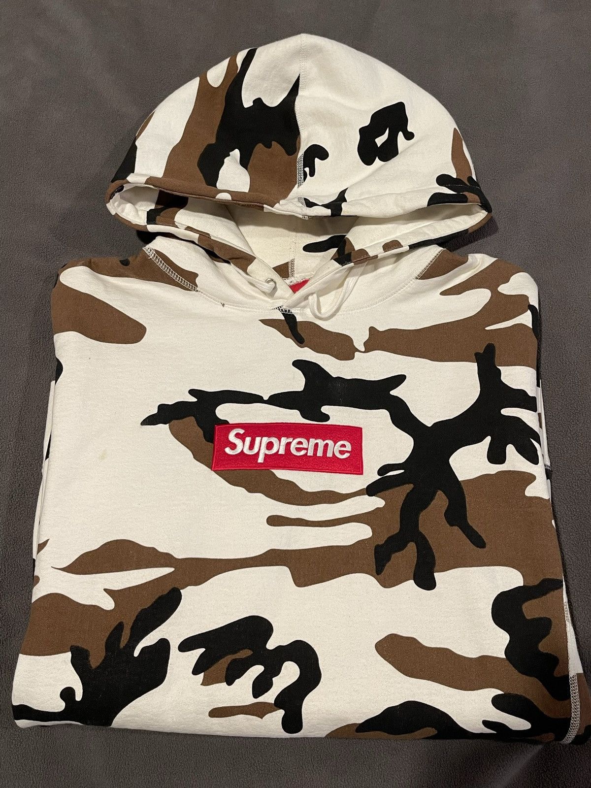 Supreme Supreme Cow Camo Box logo hoodie 2017 Size US XL / EU 56 / 4 - 3 Thumbnail