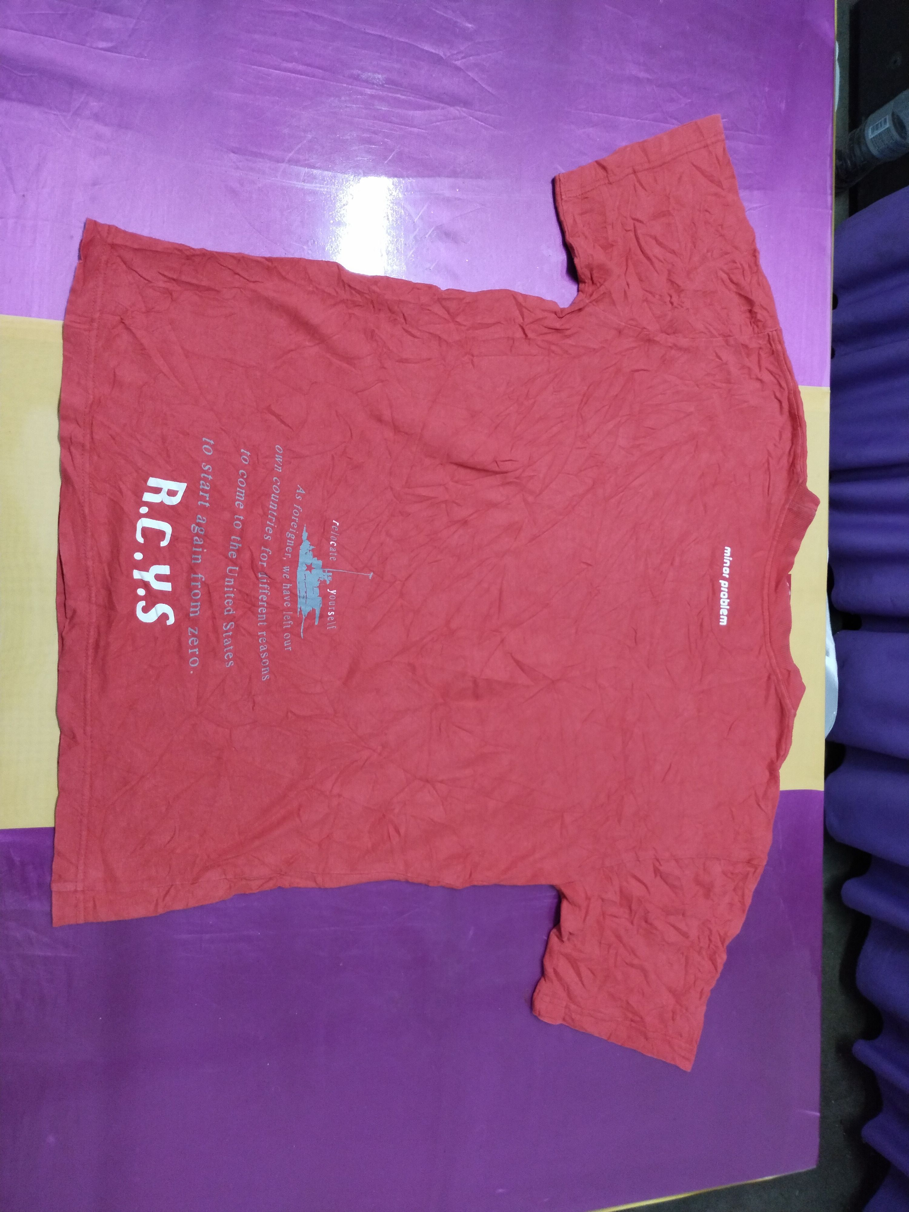 Vintage 🔥 Vtg Minor Problem R.C.Y.S Red Tee Size US M / EU 48-50 / 2 - 6 Thumbnail