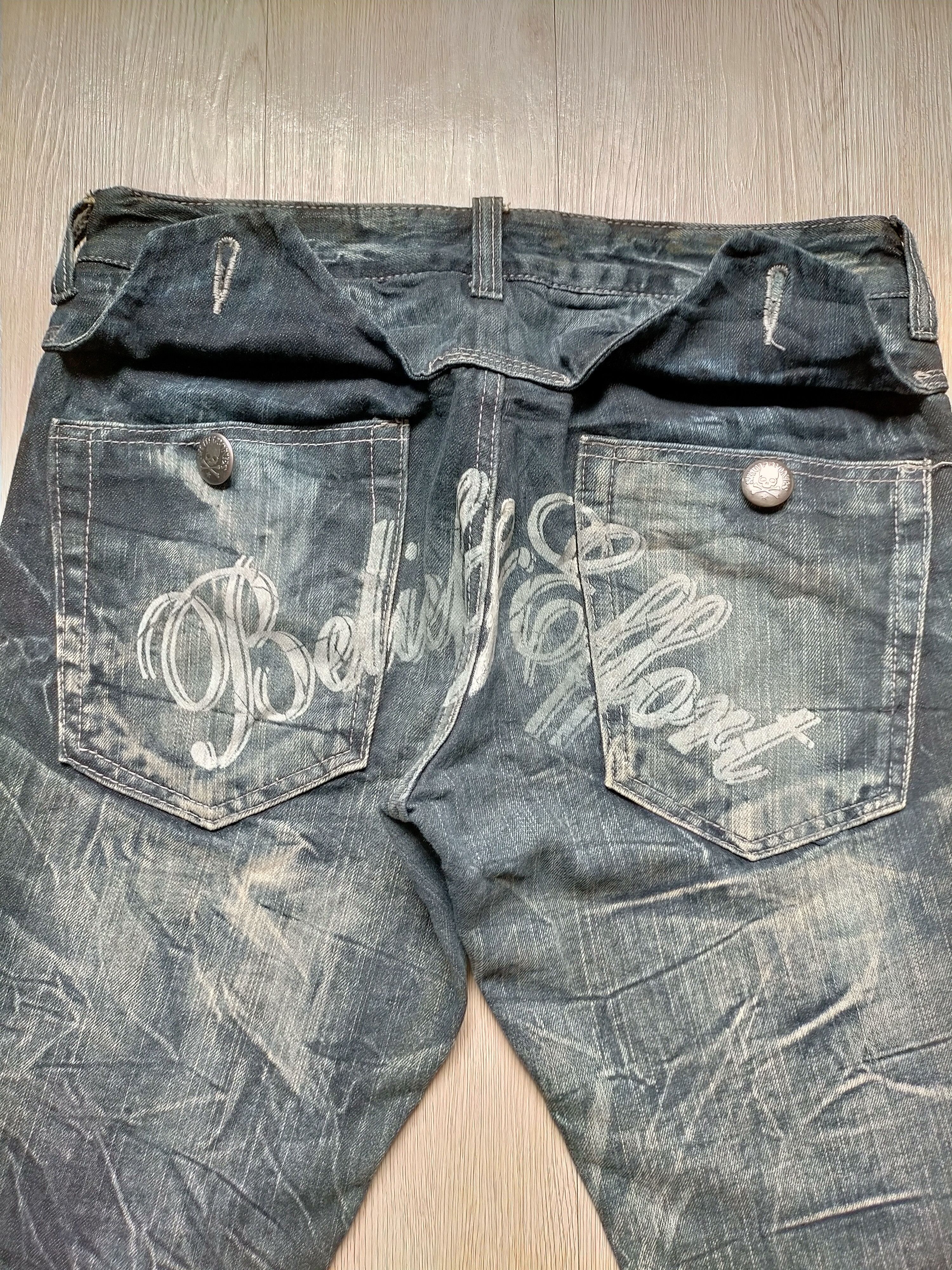 If Six Was Nine Flare Jeans Wild Life Embroidered Spider Boot cut denim Size US 33 - 12 Thumbnail