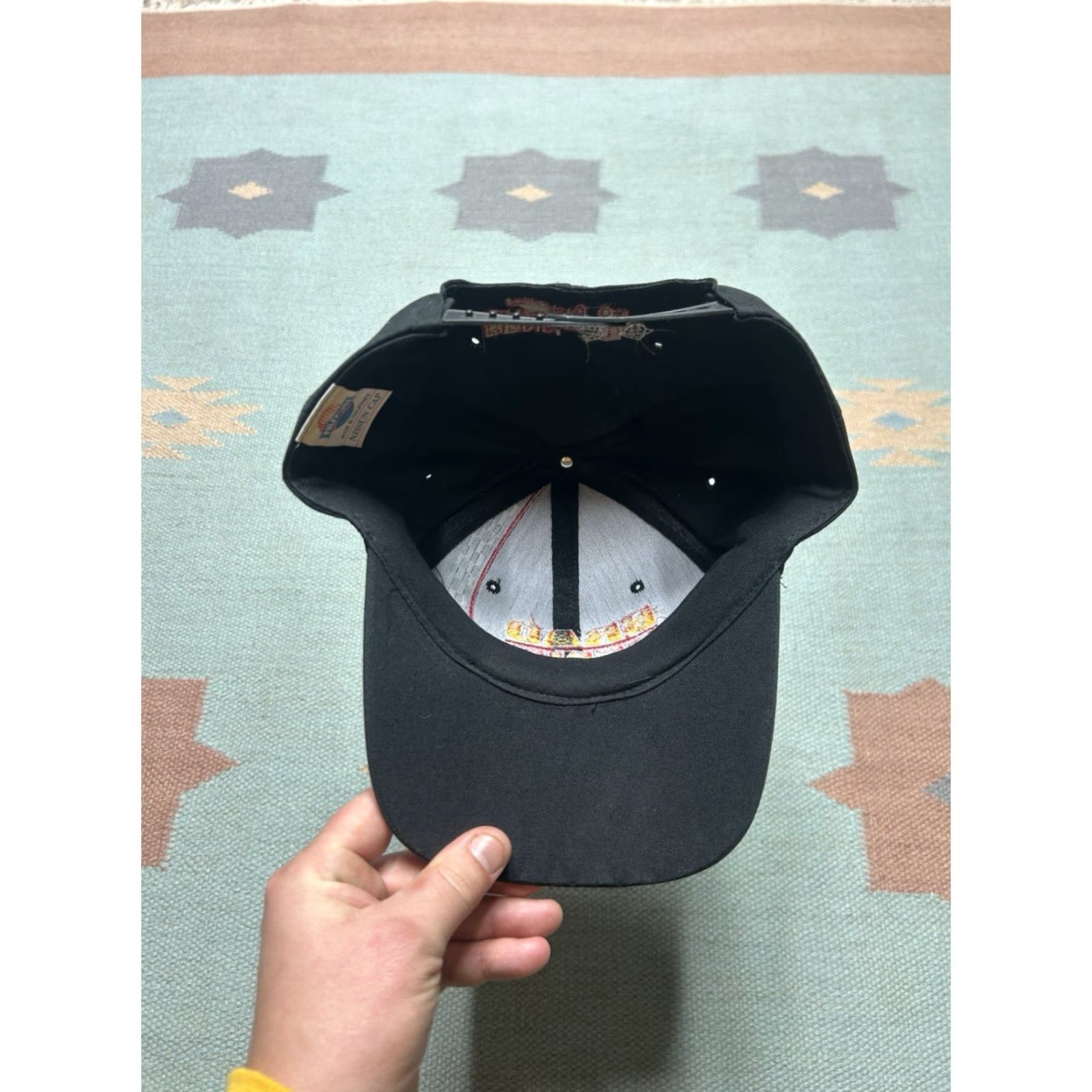 Penn VINTAGE Brad Penn racing oil checkered Black SnapBack hat cap Adjustable Men Unbranded Formula 1 SnapBack Black Mens Size ONE SIZE - 6 Thumbnail