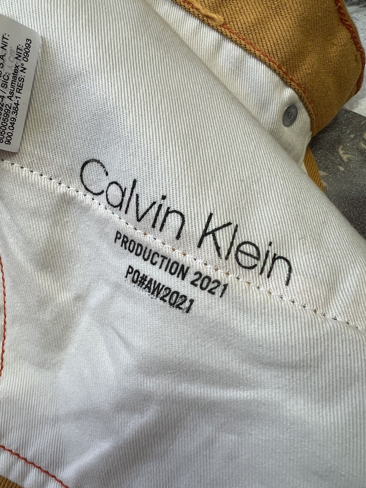 Calvin Klein × Heron Preston Heron Preston Calvin Klein Orange 2.0 Jeans Size US 30 / EU 46 - 11 Thumbnail