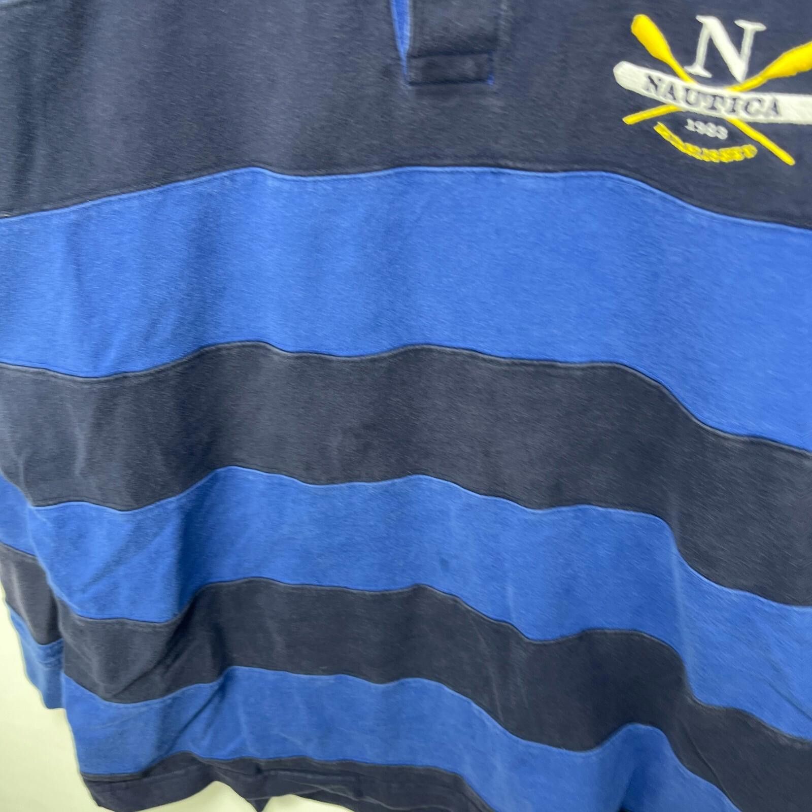 Nautica Vintage Nautica Rugby Polo Long Sleeve Shirt XL Size US XL / EU 56 / 4 - 5 Thumbnail