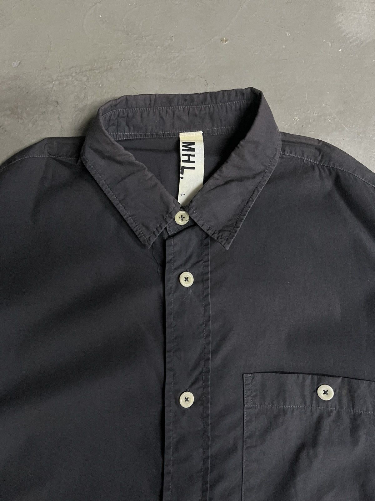 Margaret Howell MHL Black Button Up Shirt Size US L / EU 52-54 / 3 - 2 Thumbnail
