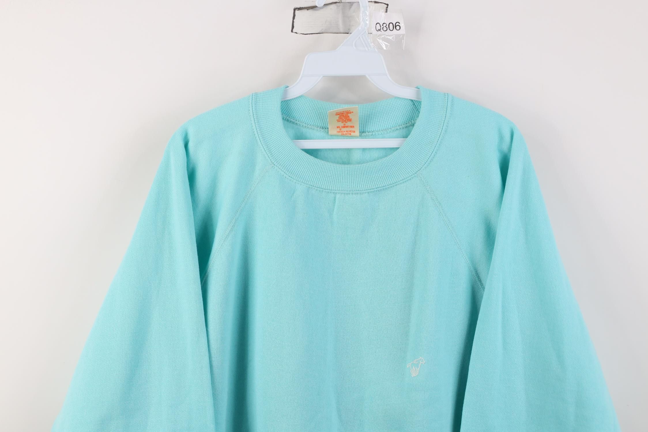 Wrangler Vintage 70s Wrangler Crewneck Sweatshirt Light Blue USA Size US XXL / EU 58 / 5 - 2 Thumbnail