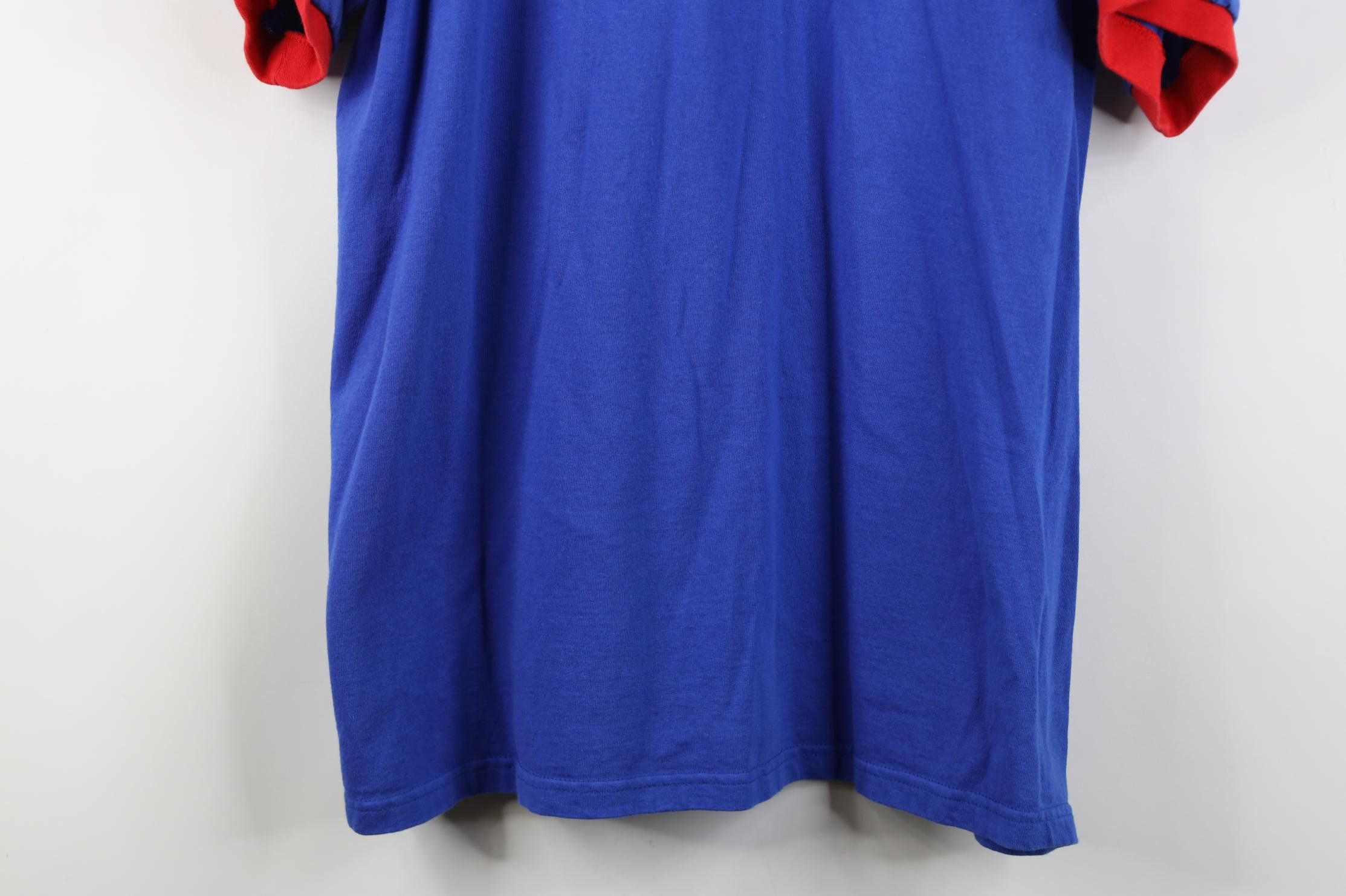 Nike Vintage Y2K Nike Center Swoosh Chicago Cubs Ringer T-Shirt Size US L / EU 52-54 / 3 - 3 Thumbnail