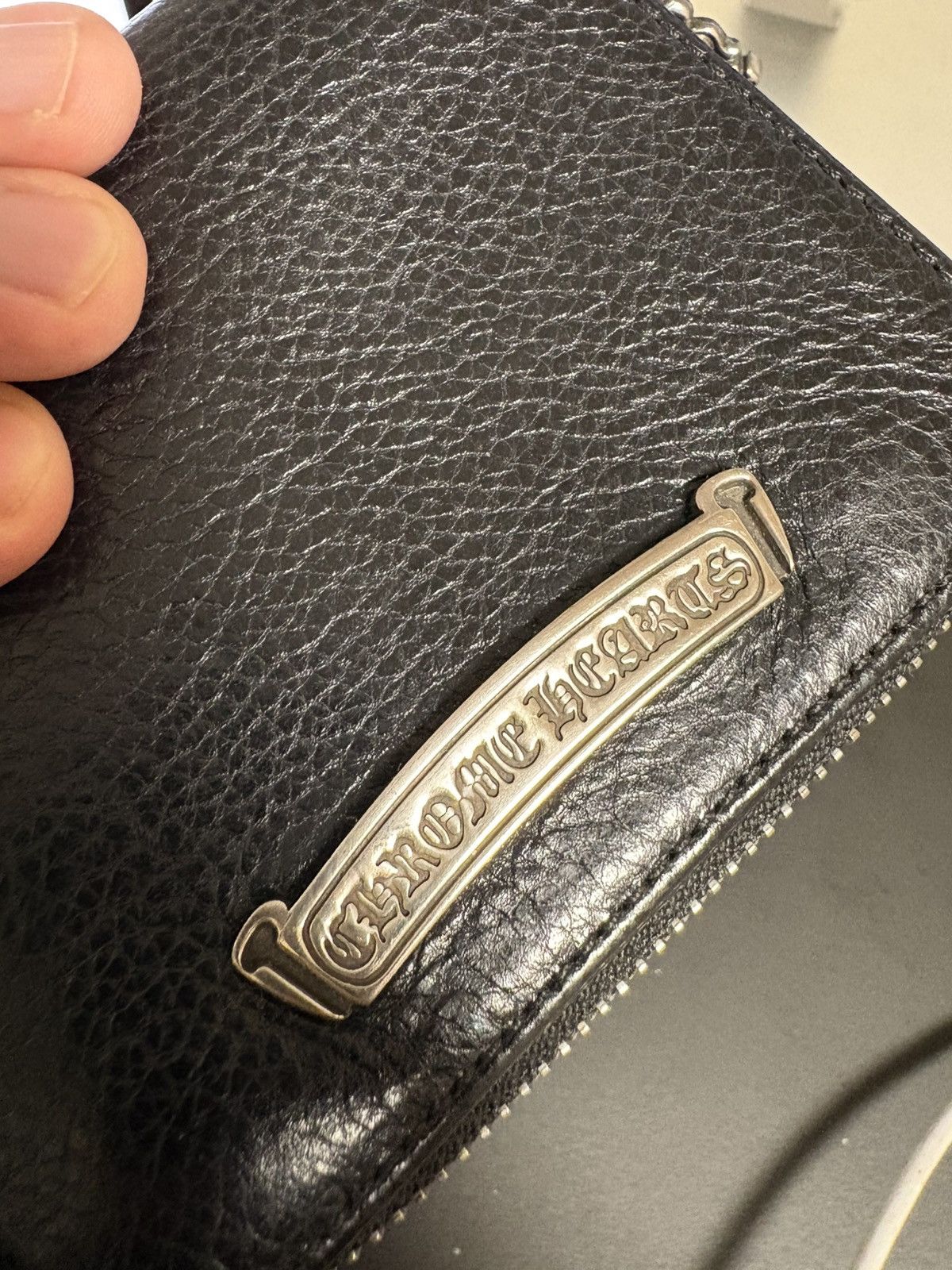 Chrome hearts sq zip wallet