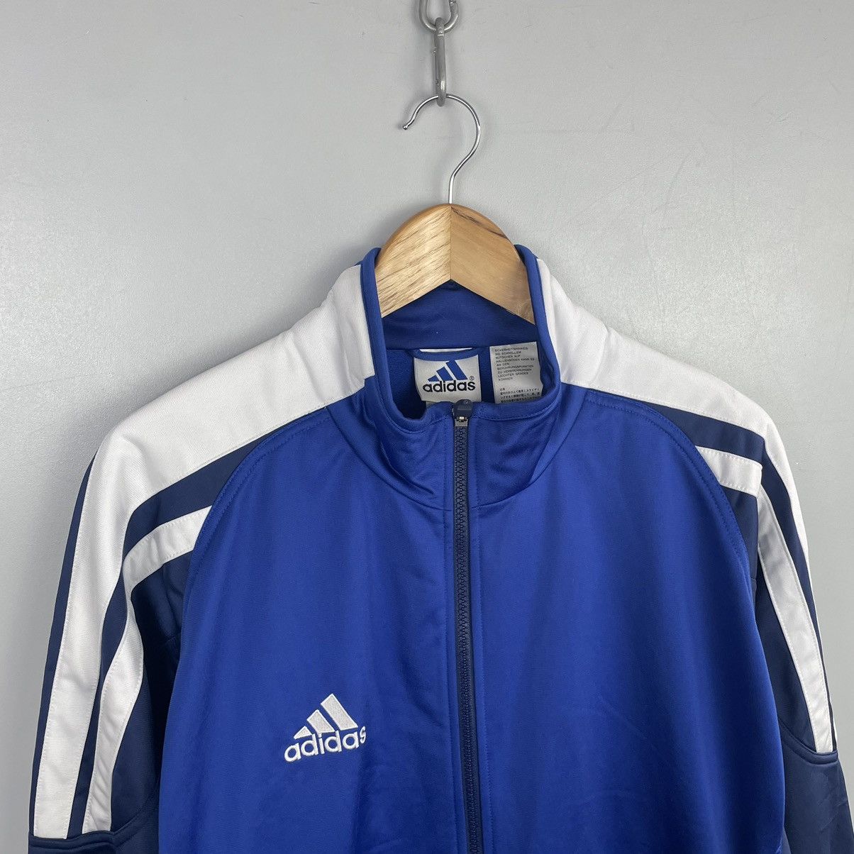 Adidas × Vintage 🔥RARE🔥 Vintage Adidas 90’s Tracksuit blue size Large y2k Size 46L - 3 Thumbnail