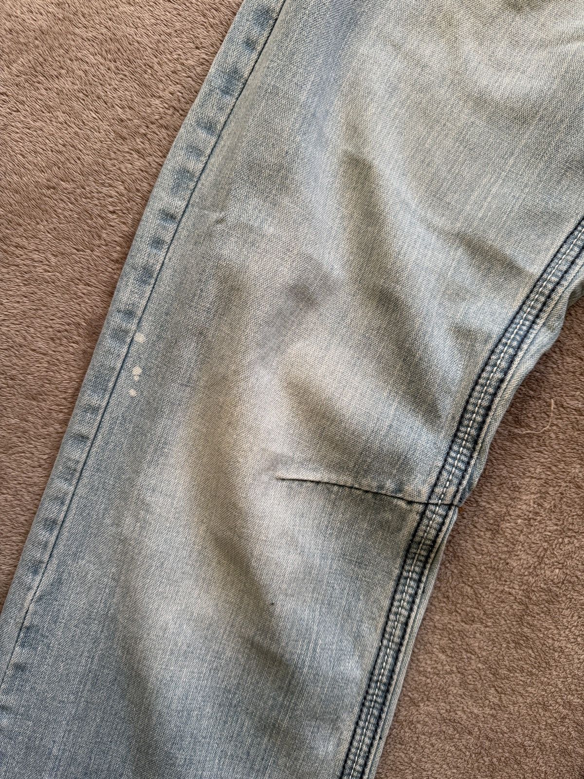 Japanese Brand Baggy Crazy Jeans Y2K Washed Denim LGB ifsixwasnine diesel Size US 32 / EU 48 - 4 Thumbnail